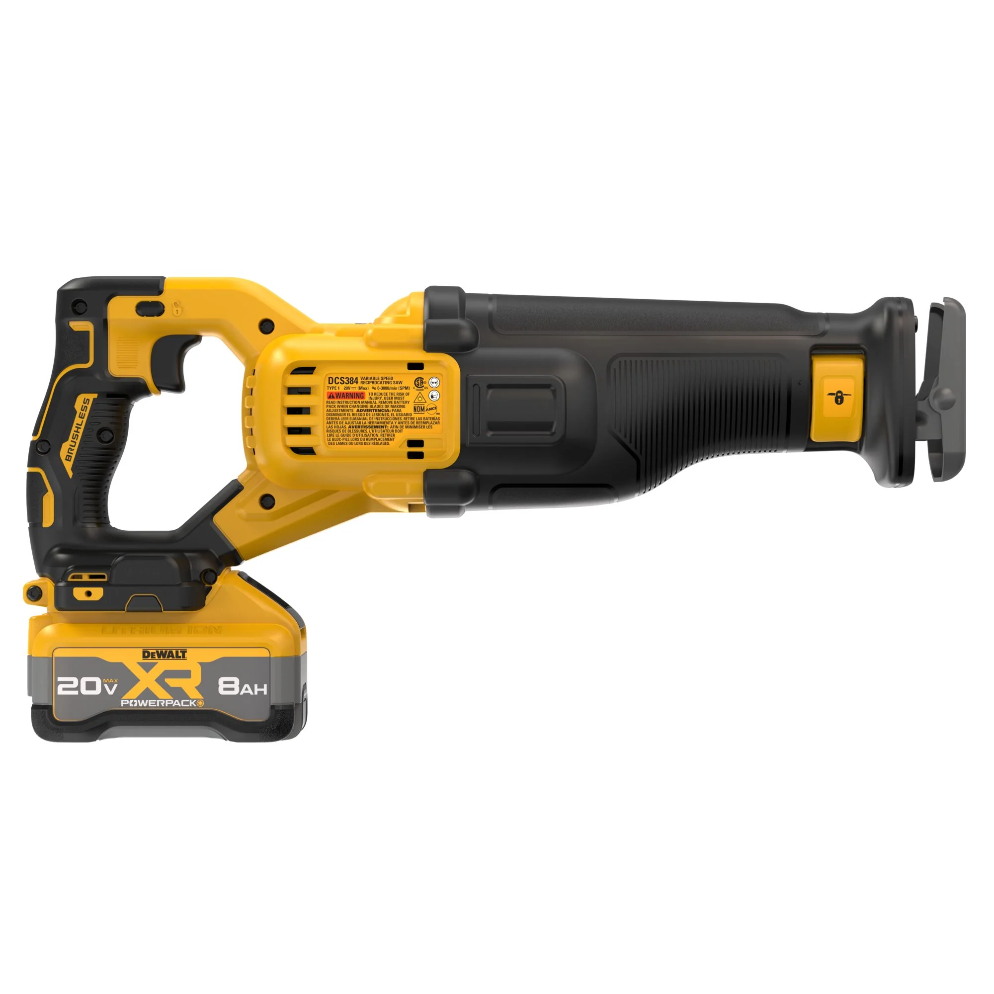 Dewalt 20V XR Reciprocating Saw 8.0Ah Kit - Image 3