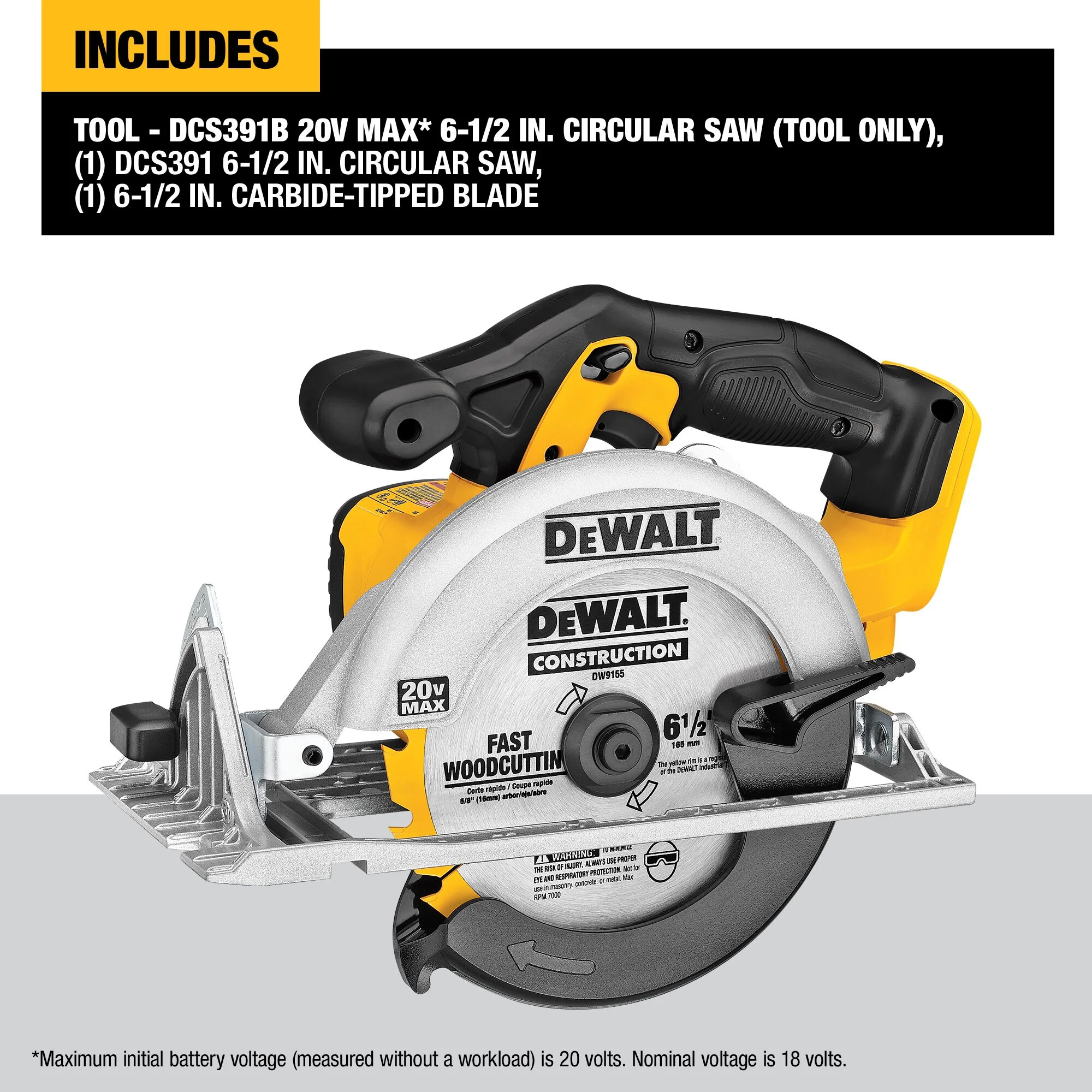 DeWalt 20V MAX 6-1/2" Circular Saw - Tool Only - Image 6