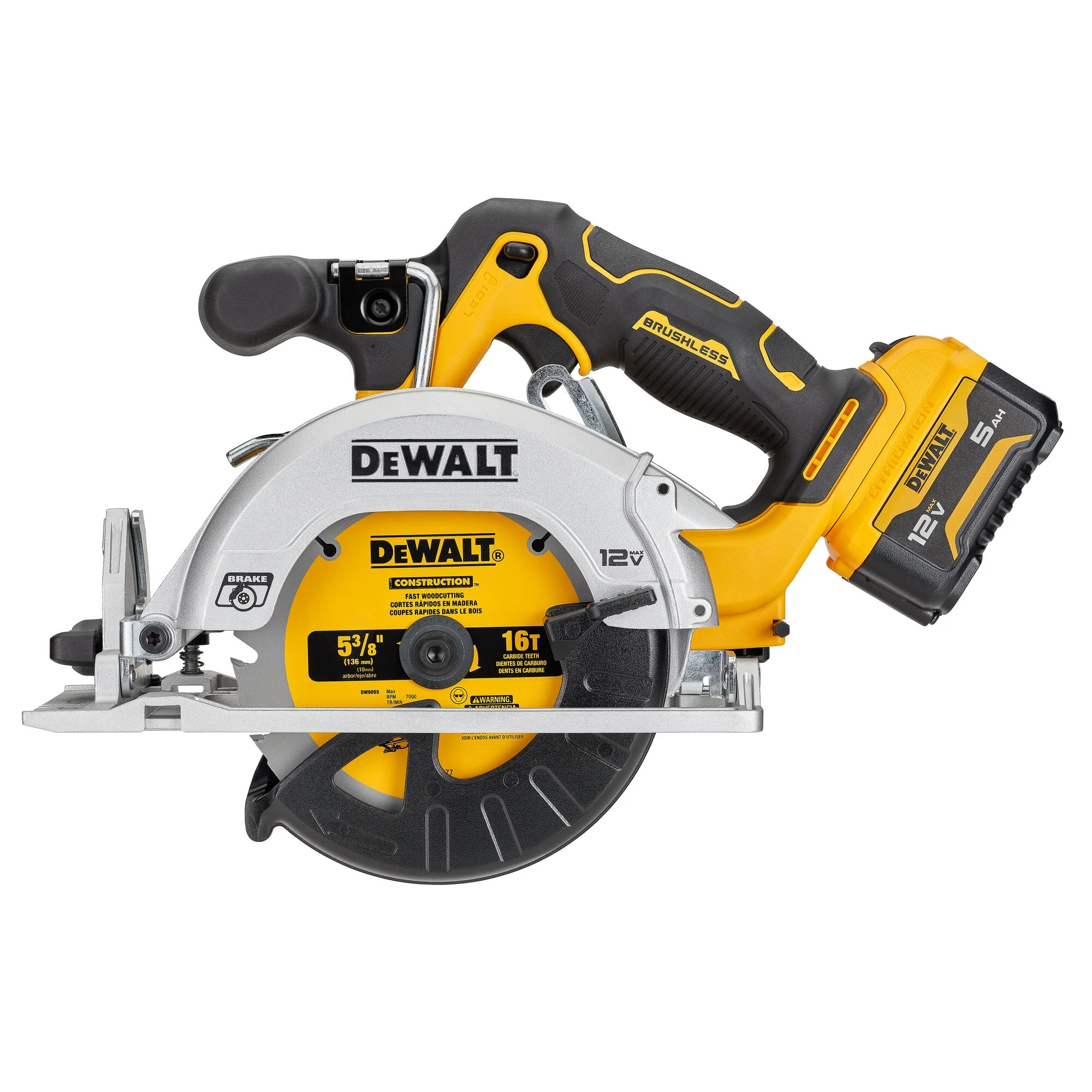 DeWalt XTREMEâ„¢ 12V MAX 5-3/8" Brushless Cordless Circular Saw Kit - Image 3