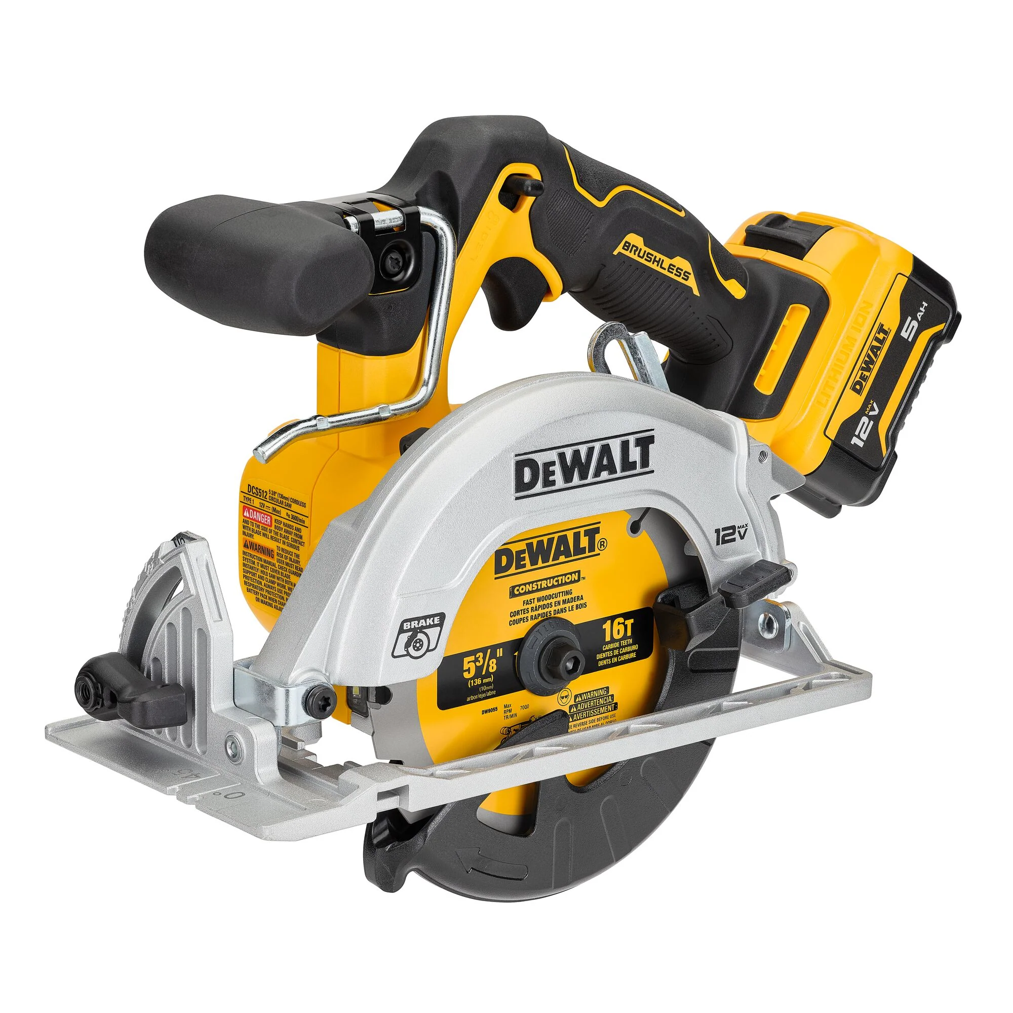 DeWalt XTREMEâ„¢ 12V MAX 5-3/8" Brushless Cordless Circular Saw Kit - Image 4
