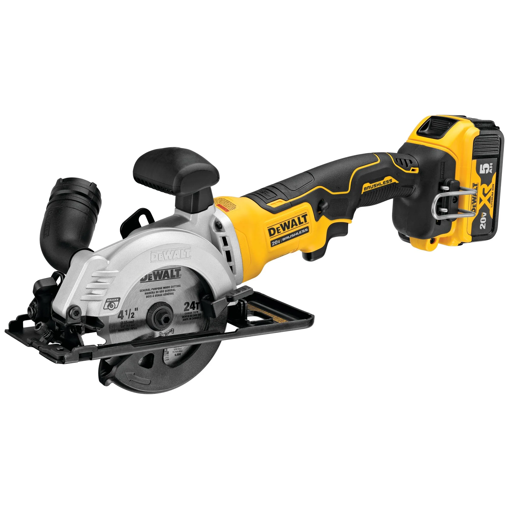 DeWalt ATOMIC™ 20V MAX Brushless 4-1/2" Cordless Circular Saw Kit - Image 2