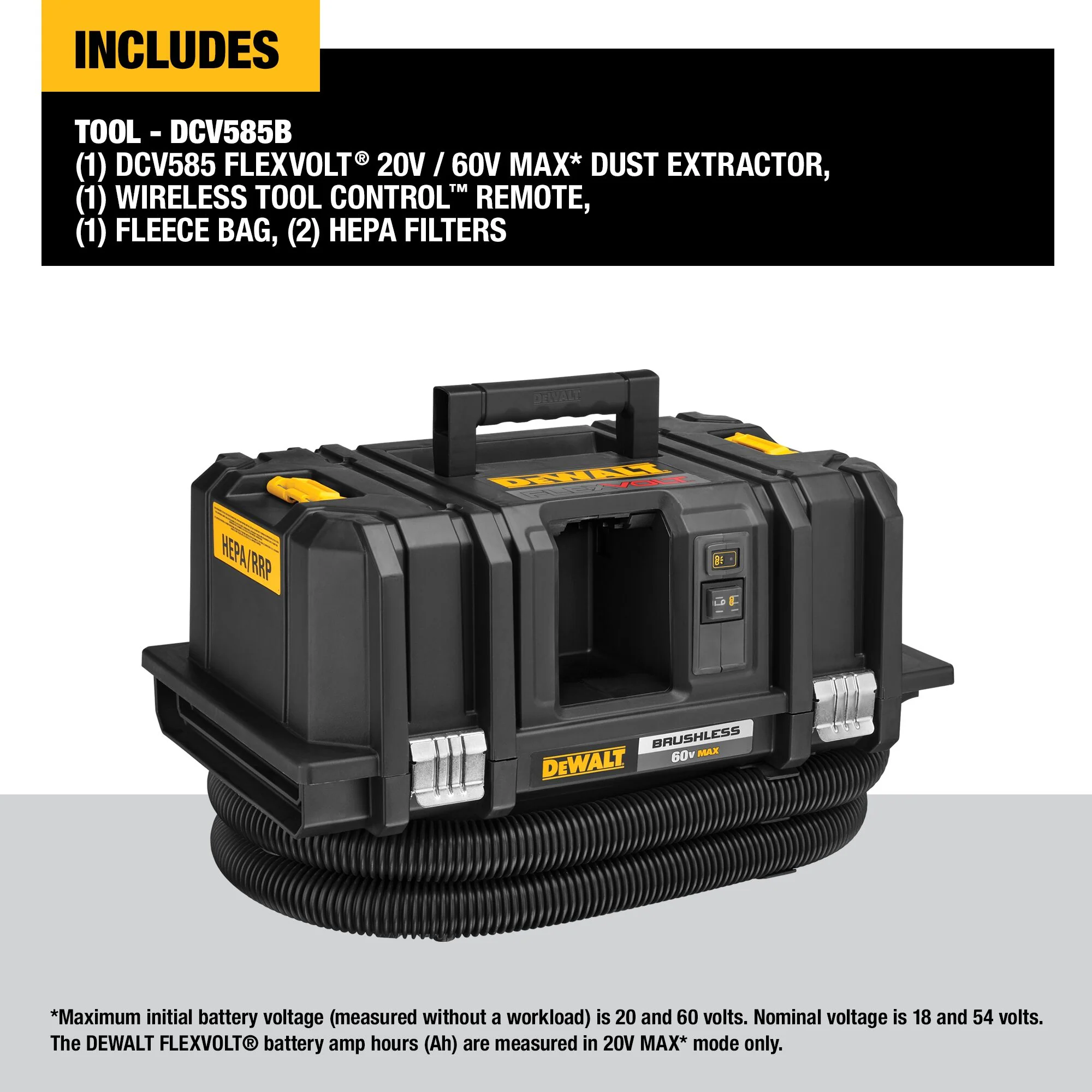 DeWalt FLEXVOLT® 60V MAX Cordless Dust Extractor - Tool Only - Image 13