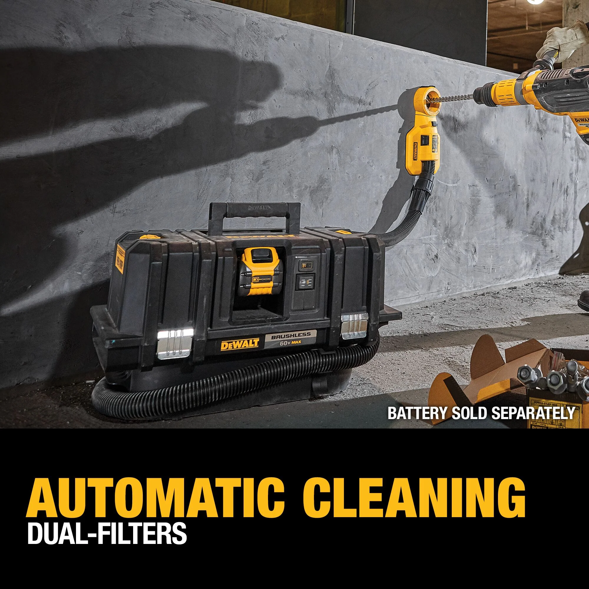 DeWalt FLEXVOLT® 60V MAX Cordless Dust Extractor - Tool Only - Image 16