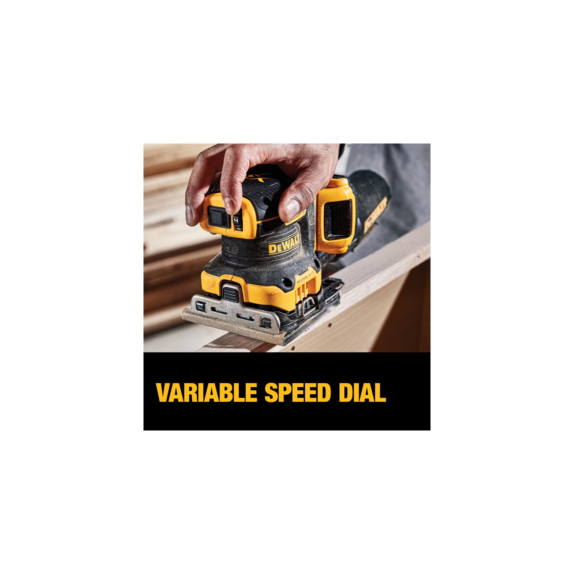 DeWalt 20V MAX XR® Cordless 1/4 Sheet Variable-Speed Sander Kit - Image 7