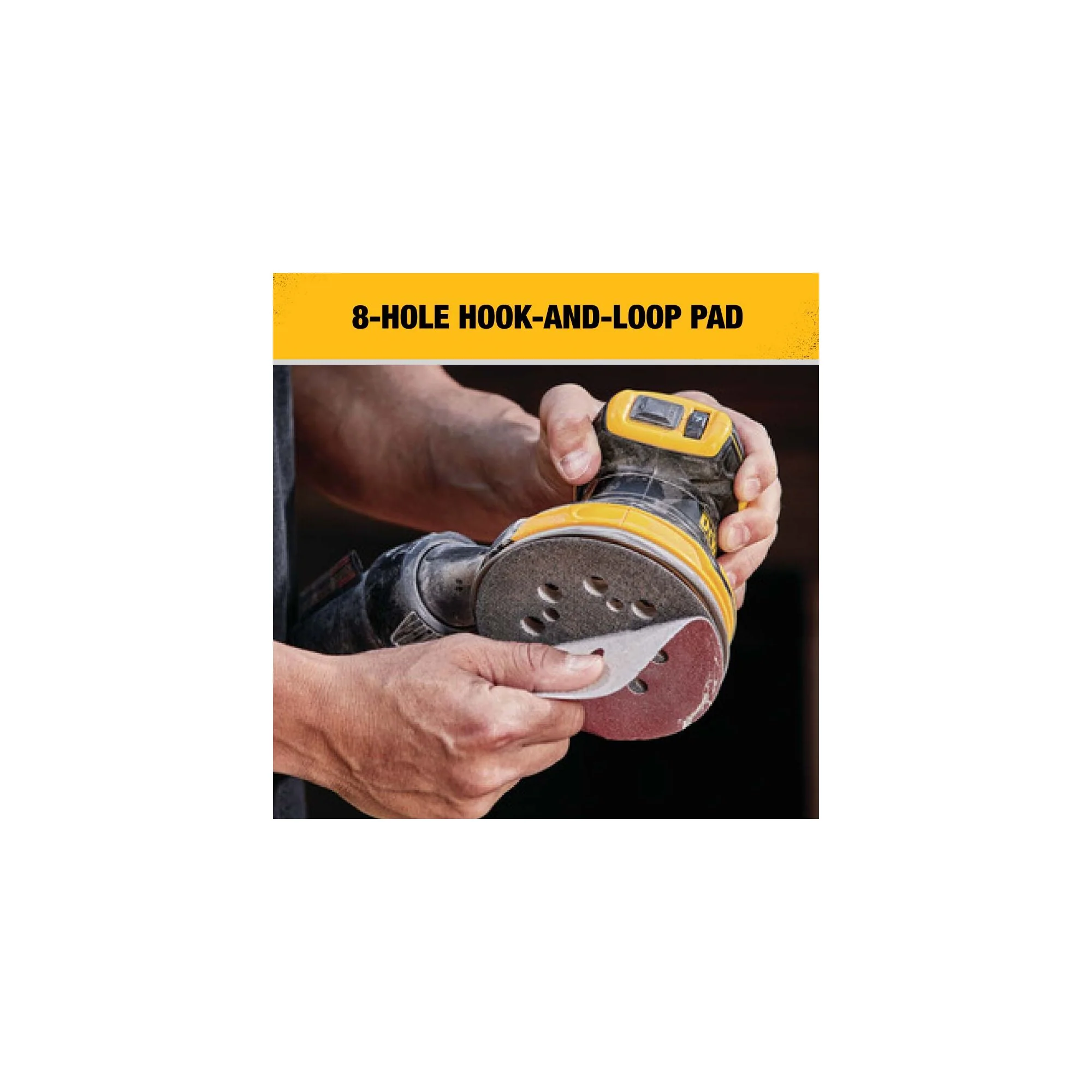 DeWalt 20V XR® Brushless Random Orbital Sander Kit - Image 16