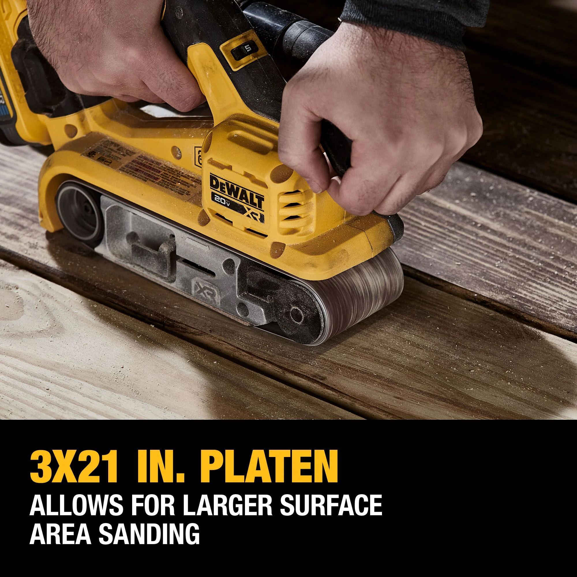 DeWalt 20V XR® Brushless 3" x 21" Belt Sander - Tool Only - Image 21
