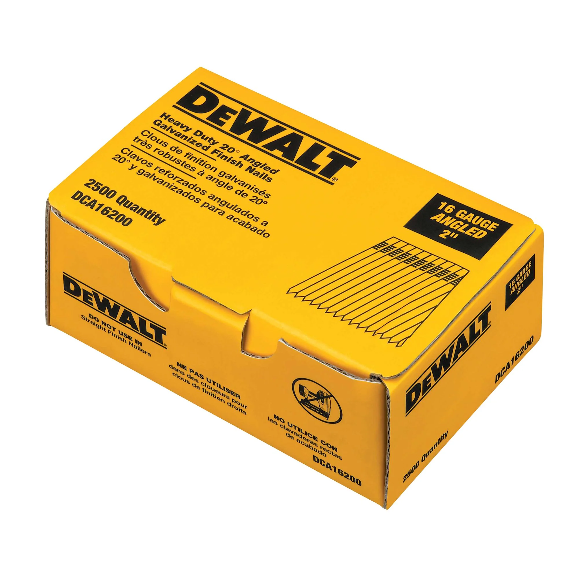DeWalt 16G 20° Angled Finish Nails (2,500PK) - Image 7
