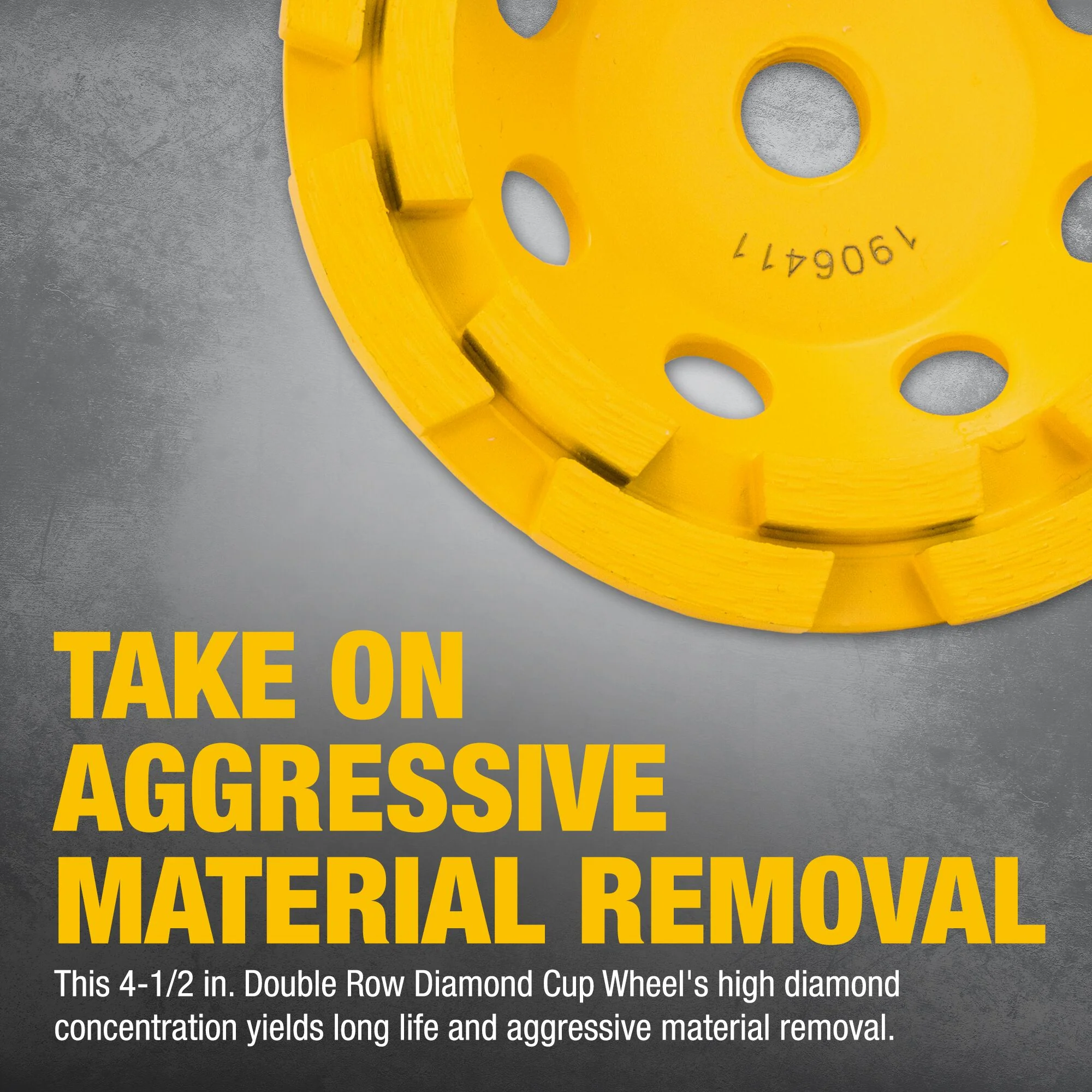 DeWalt Double Row Diamond Cup Grinding Wheel - Image 6