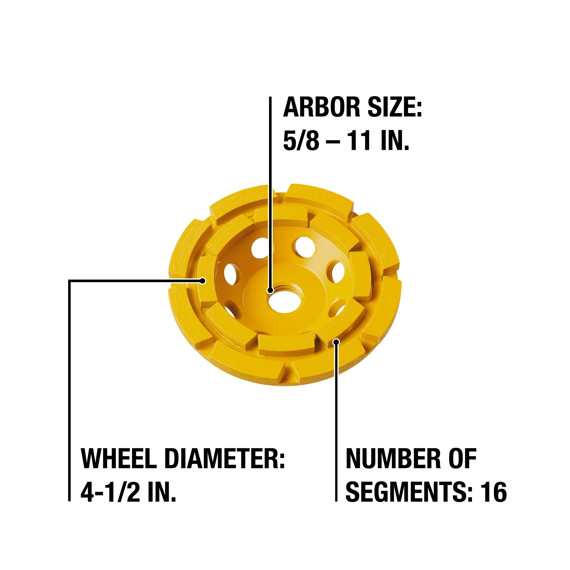 DeWalt Double Row Diamond Cup Grinding Wheel - Image 8