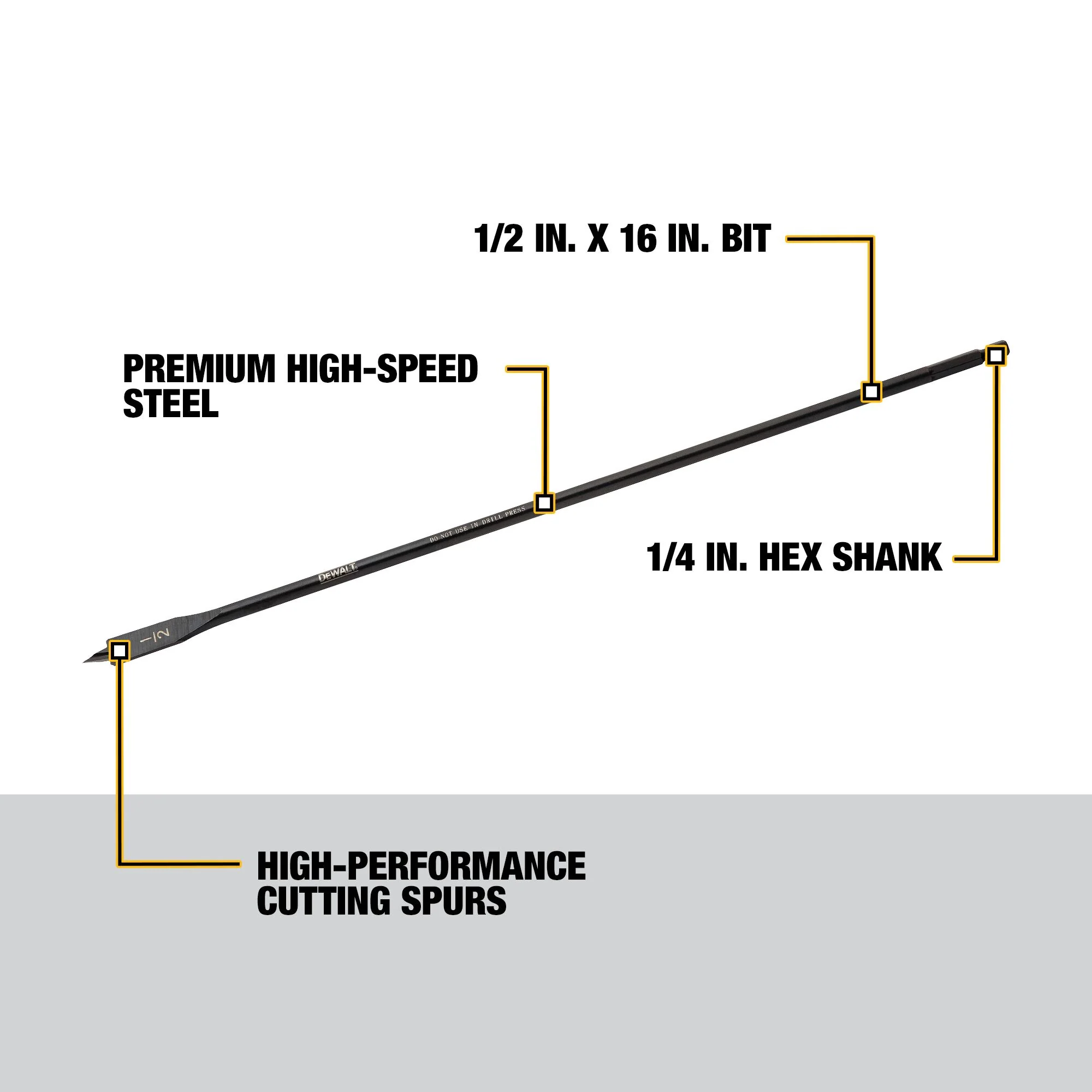 DeWalt Heavy Duty Spade Bit - Image 78