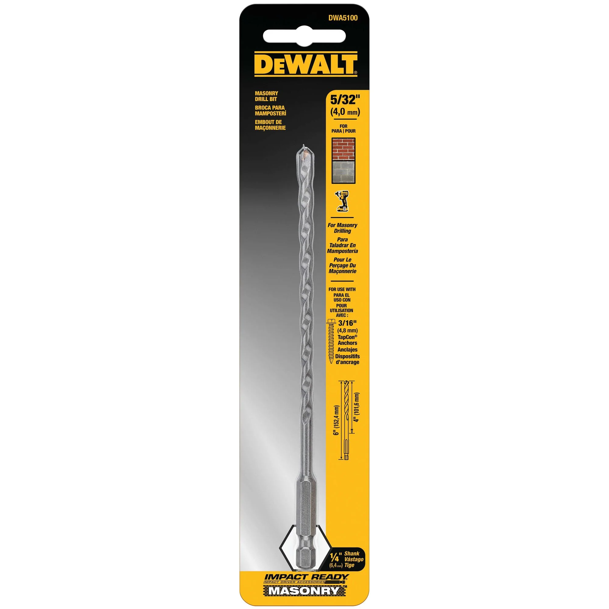 DeWalt IMPACT READY® Masonry Bit - Image 2