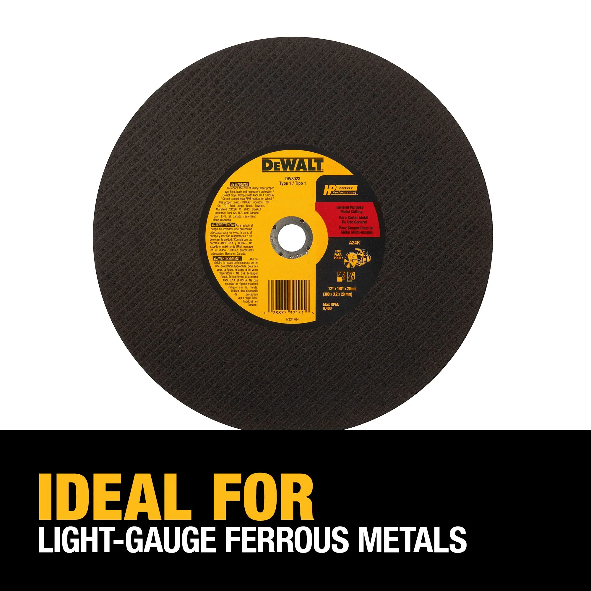 DeWalt Portable Saw Cut-Off Wheel - Image 6