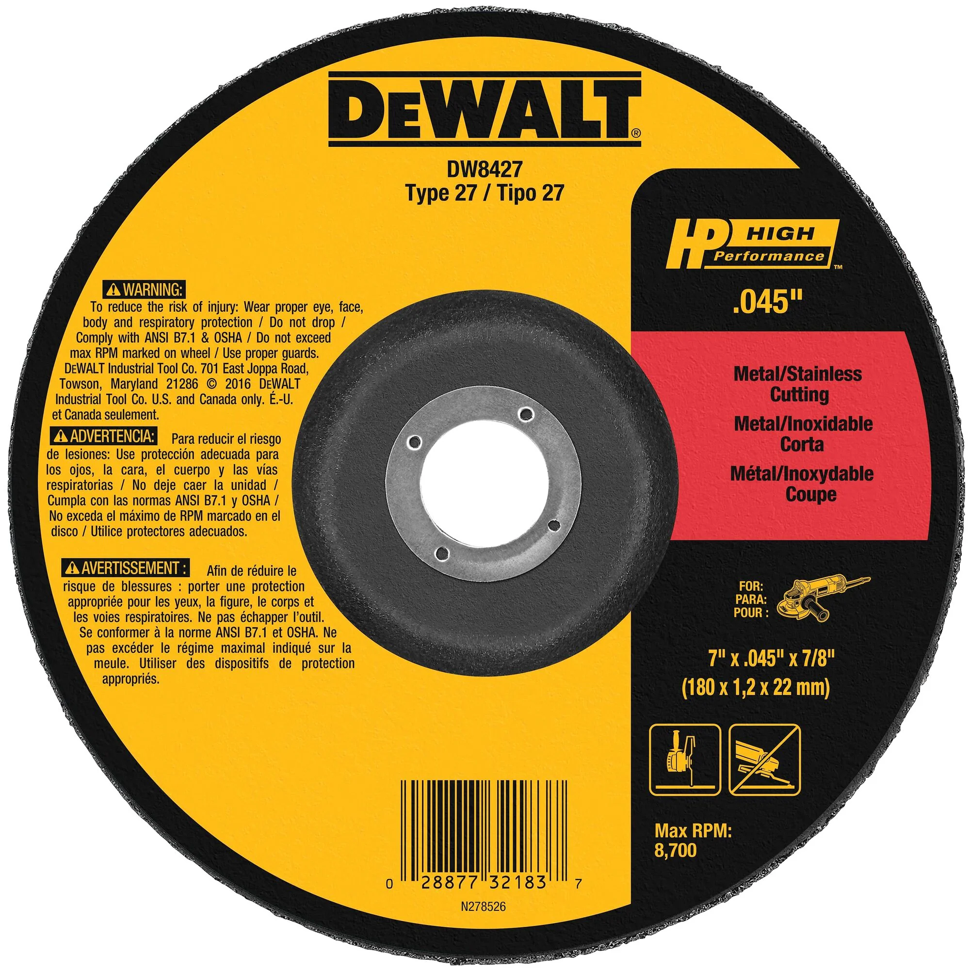 DeWalt Premium Cut-Off Wheel (Type 27) - Image 12