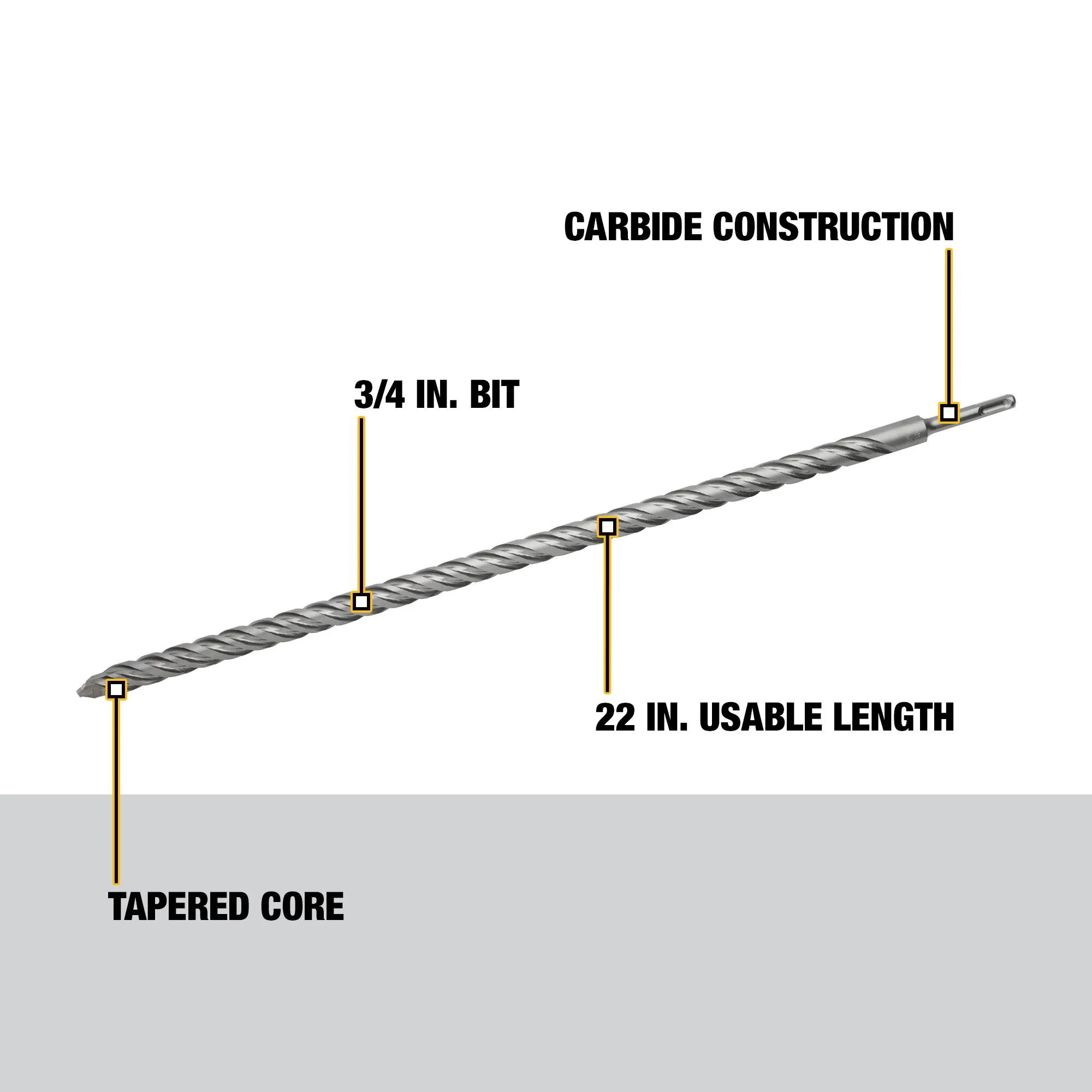 DeWalt SDS Plus Rock Carbide Hammer Bit - Image 167