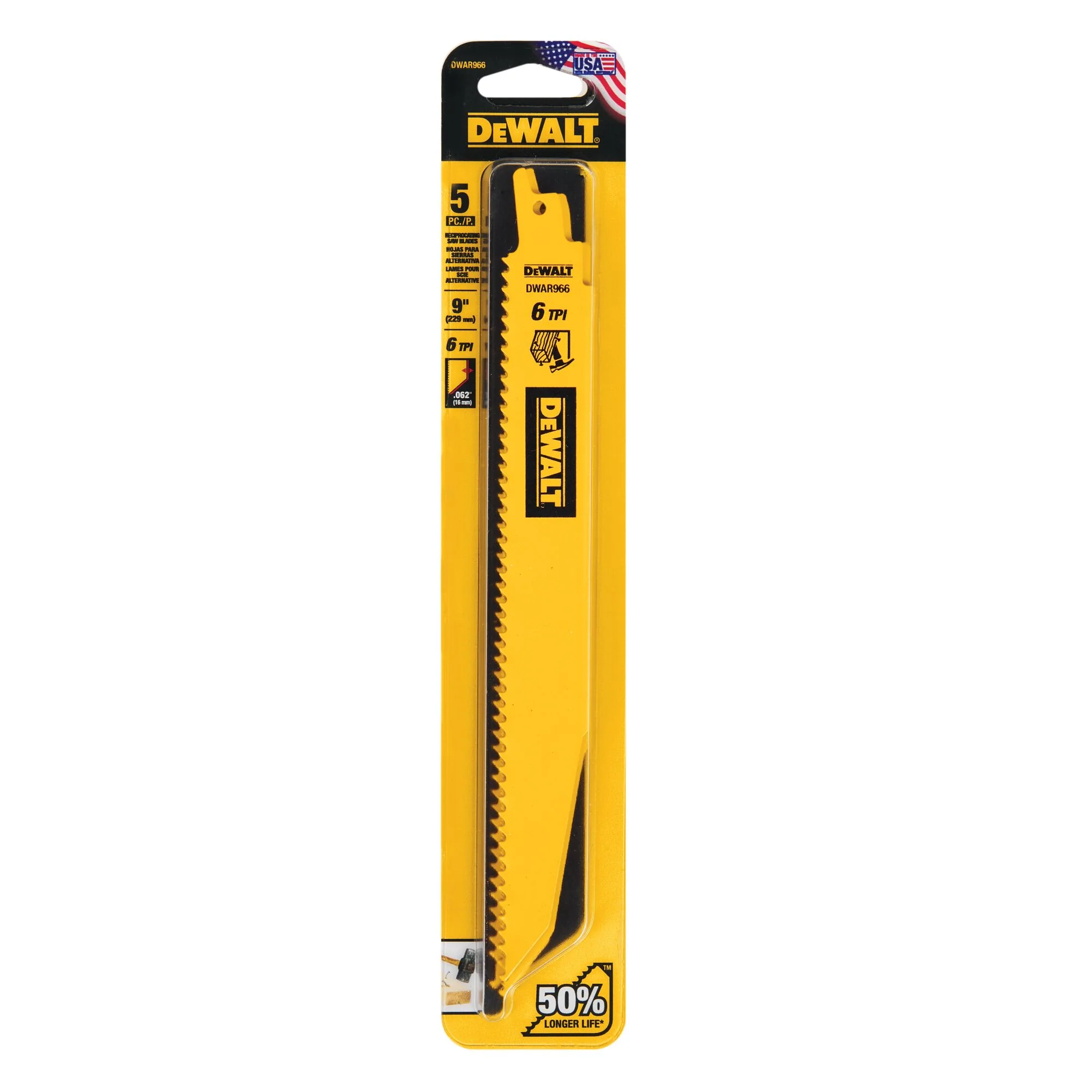 DeWalt Wood w/ Nails Reciprocating Saw Blades - Image 17