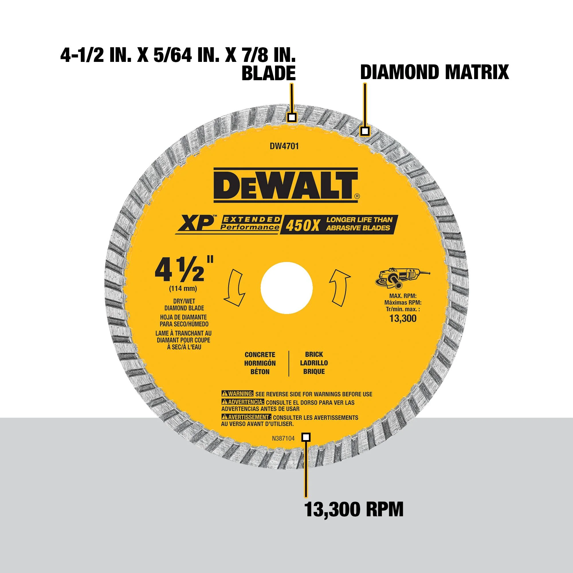 DeWalt XP™ Turbo Diamond Blade - Image 5