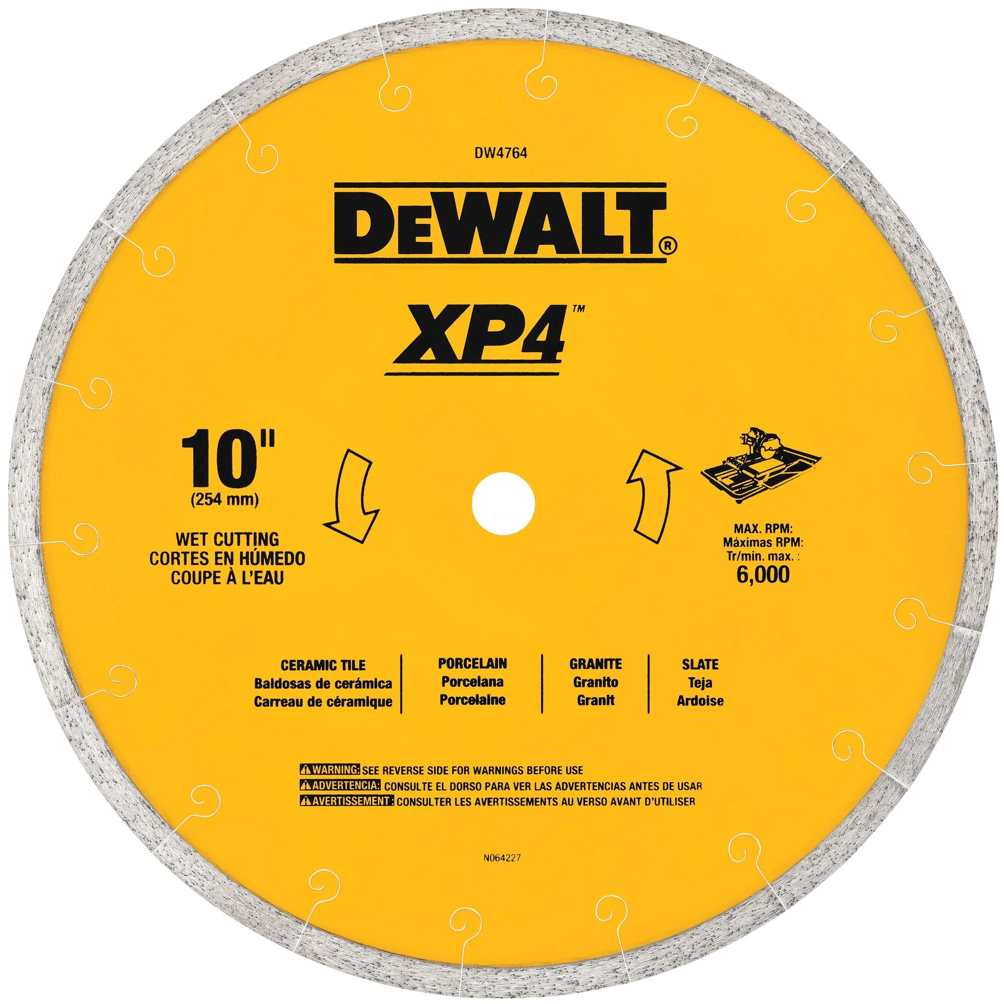 DeWalt XP4 Premium Porcelain Tile Diamond Blade - Image 2