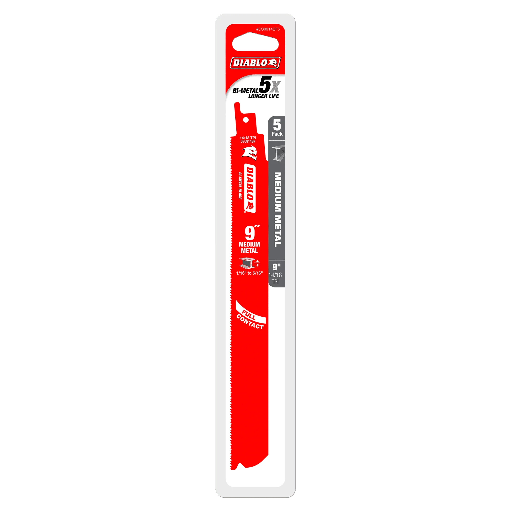 Diablo 14/18 TPI Bi-Metal Reciprocating Blades For Medium Metal - Image 10