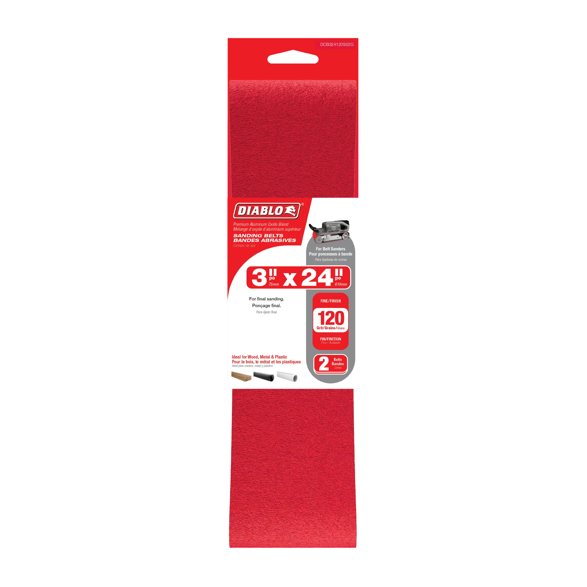 Diablo 2PK Sanding Belts - 4" x 24" - Image 11