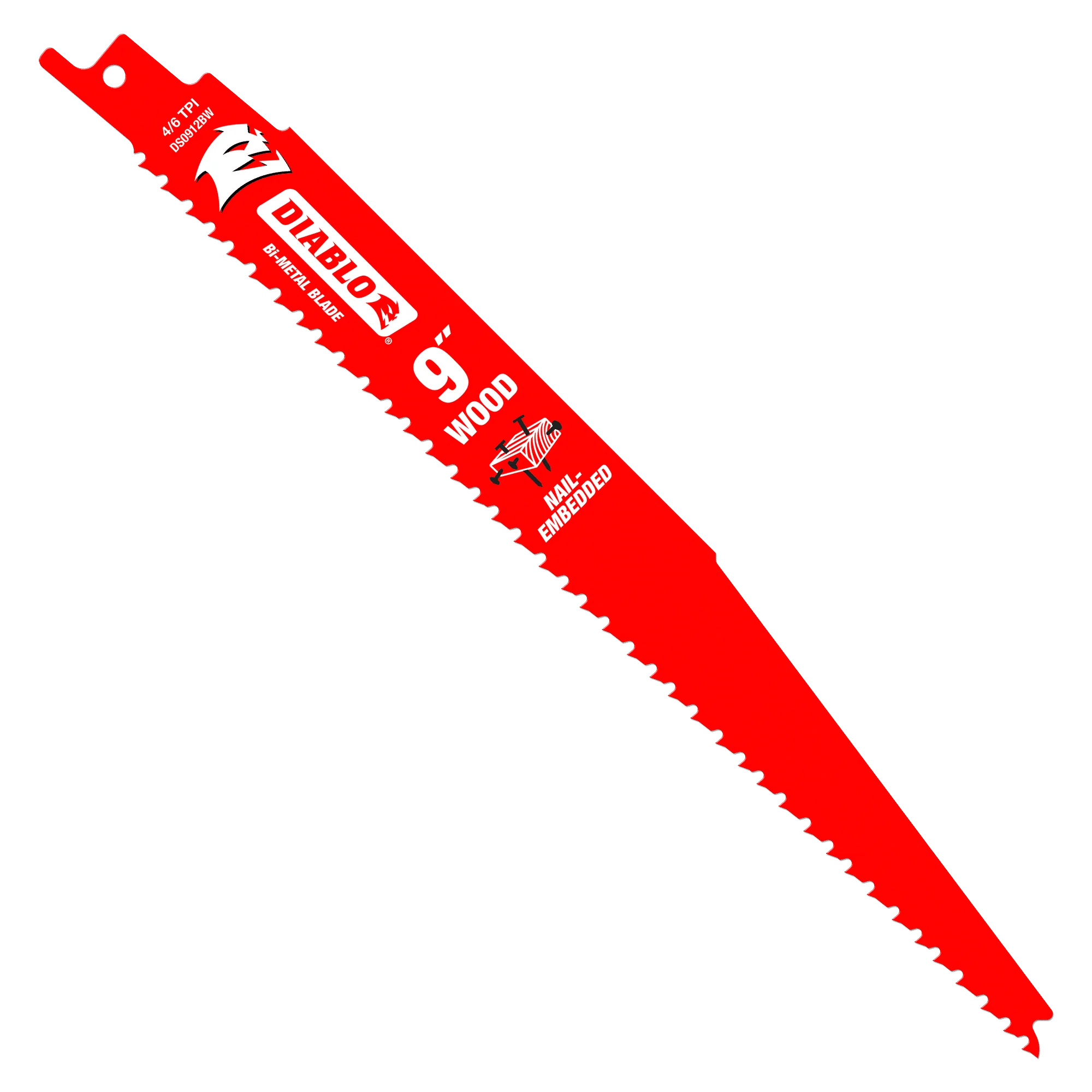 Diablo 4/6 TPI Bi-Metal Nail Embedded Reciprocating Saw Blade - Image 6
