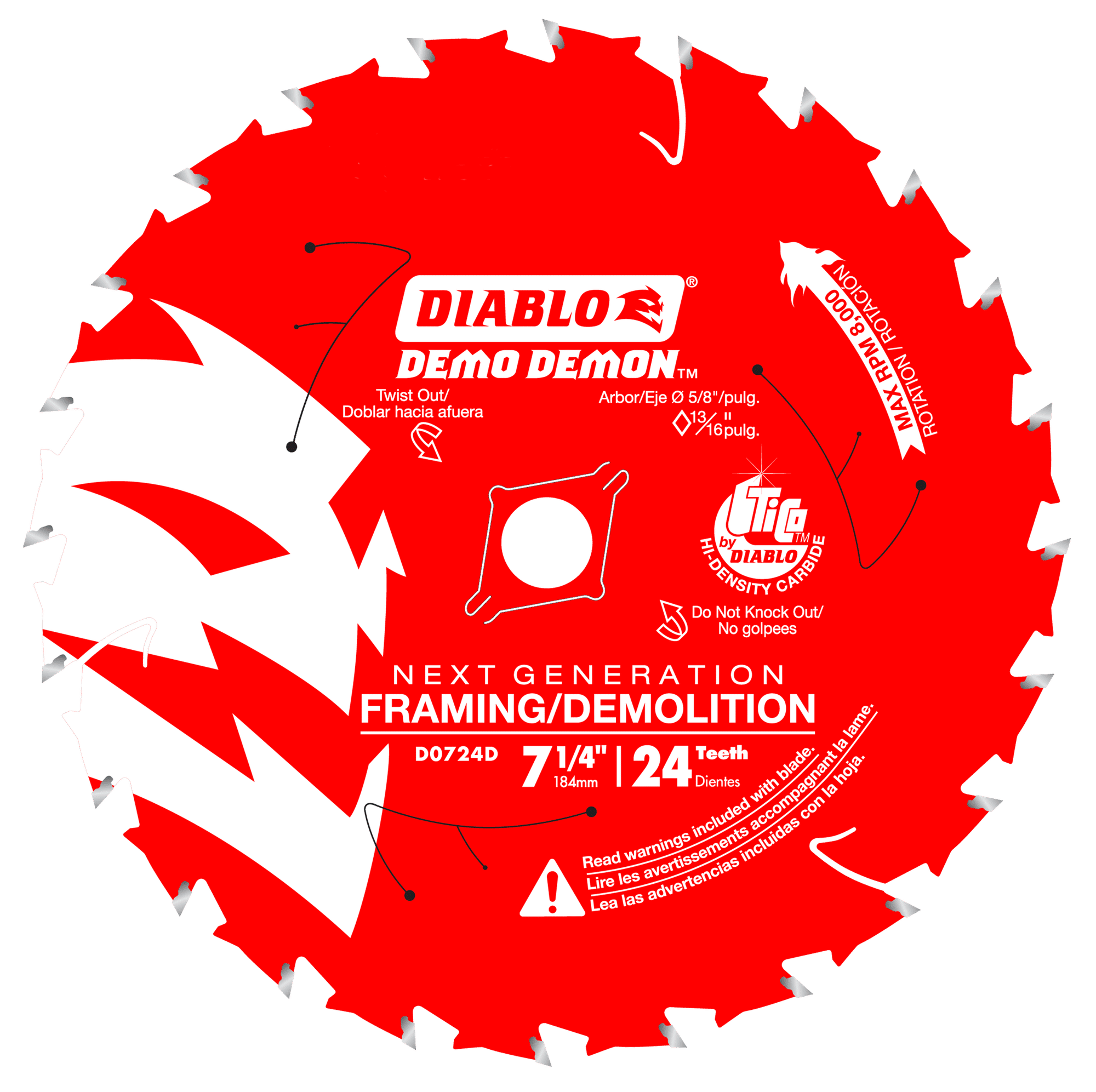 Diablo Demo Demon™ Framing/Demolition Saw Blade For Wood - Image 2