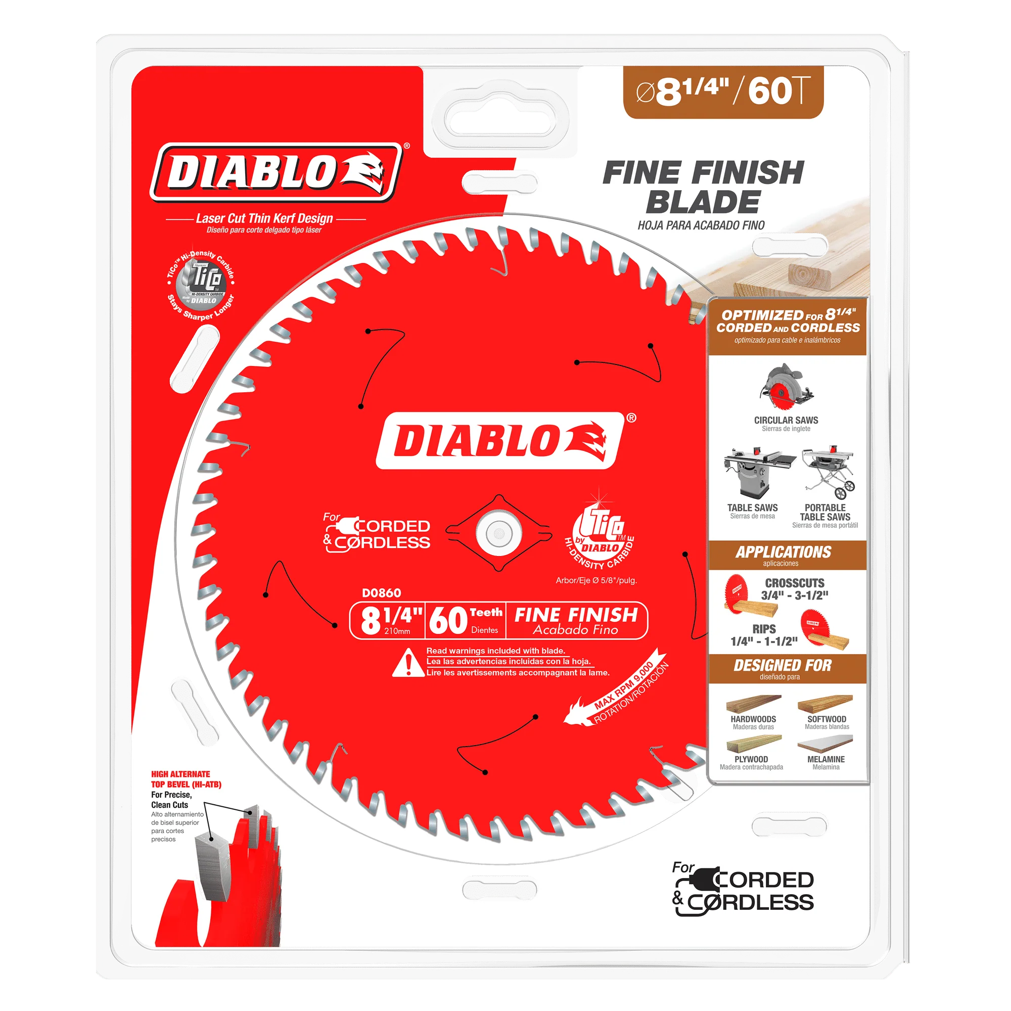 Diablo Fine Finish Saw Blade For Wood - Image 6