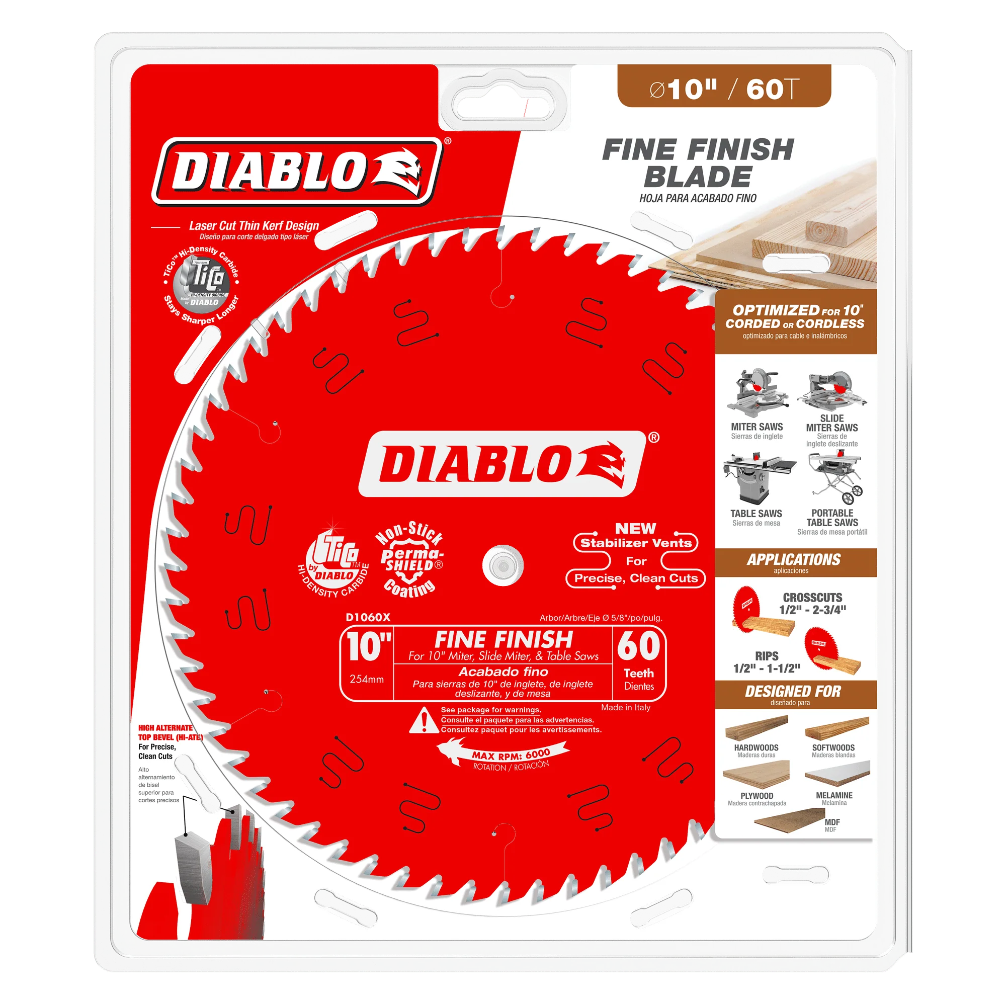 Diablo Fine Finish Saw Blade For Wood - Image 8