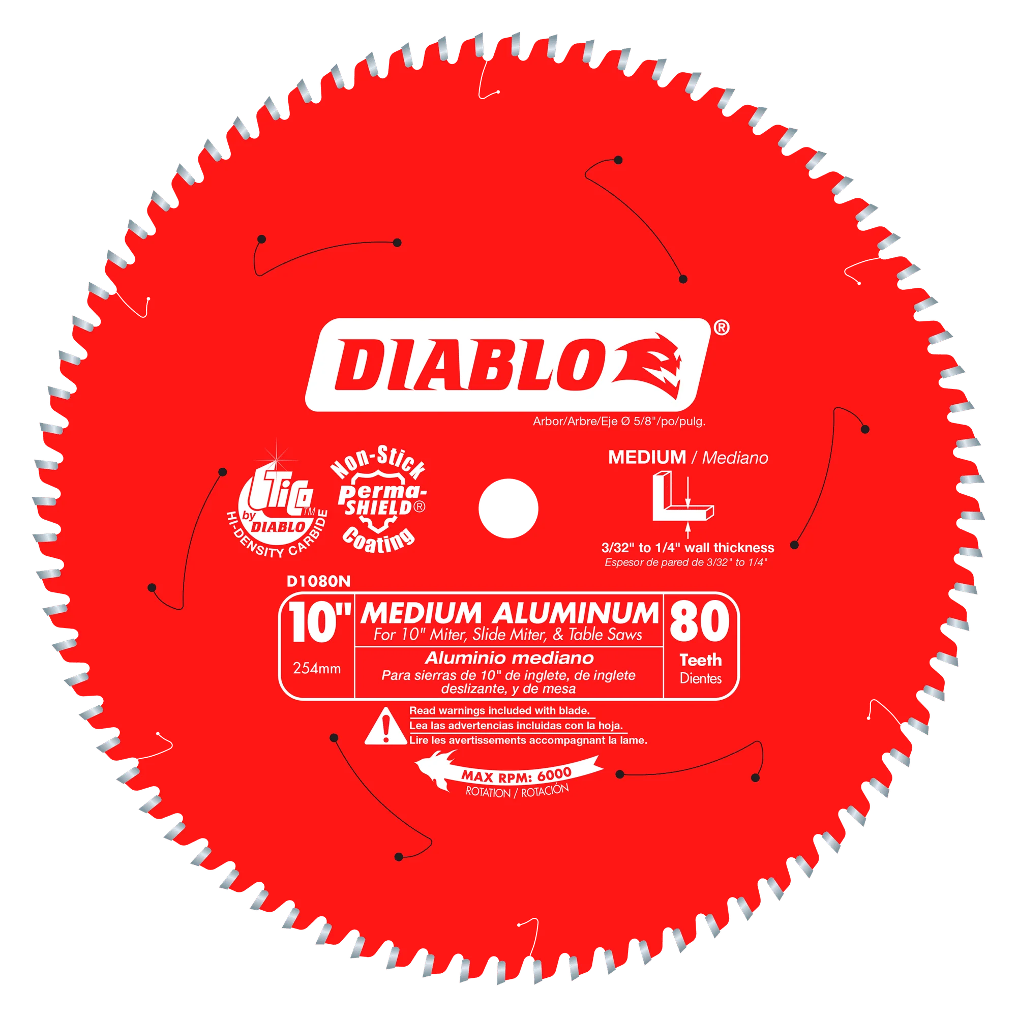 Diablo Mitre Saw Blade For Medium Aluminum