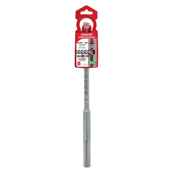 Diablo Rebar Demon™ SDS MAX 4-Cutter Carbide Tip Hammer Drill Bit - Image 11
