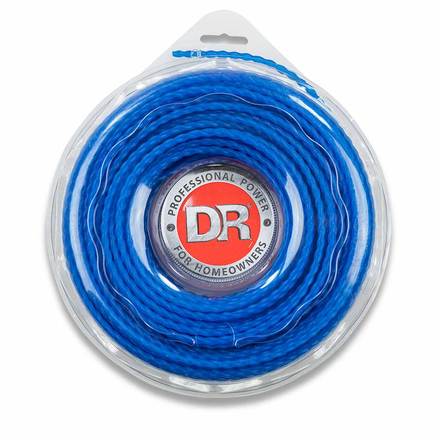 DR Premium 175mil Blue Spiral Trimmer Cord (80ft Spool)