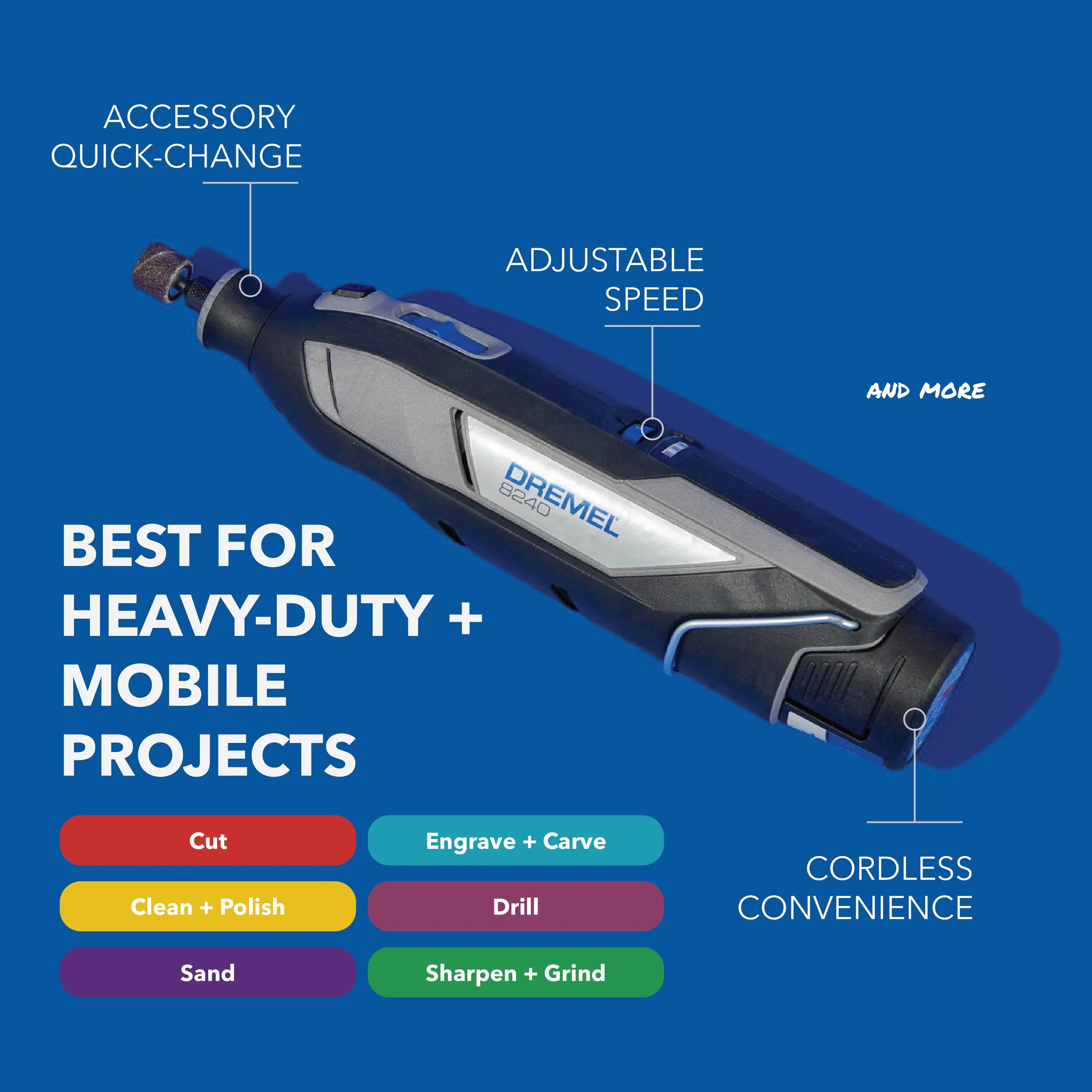 Dremel 12V High Performance Cordless Rotary Tool Kit - Image 5
