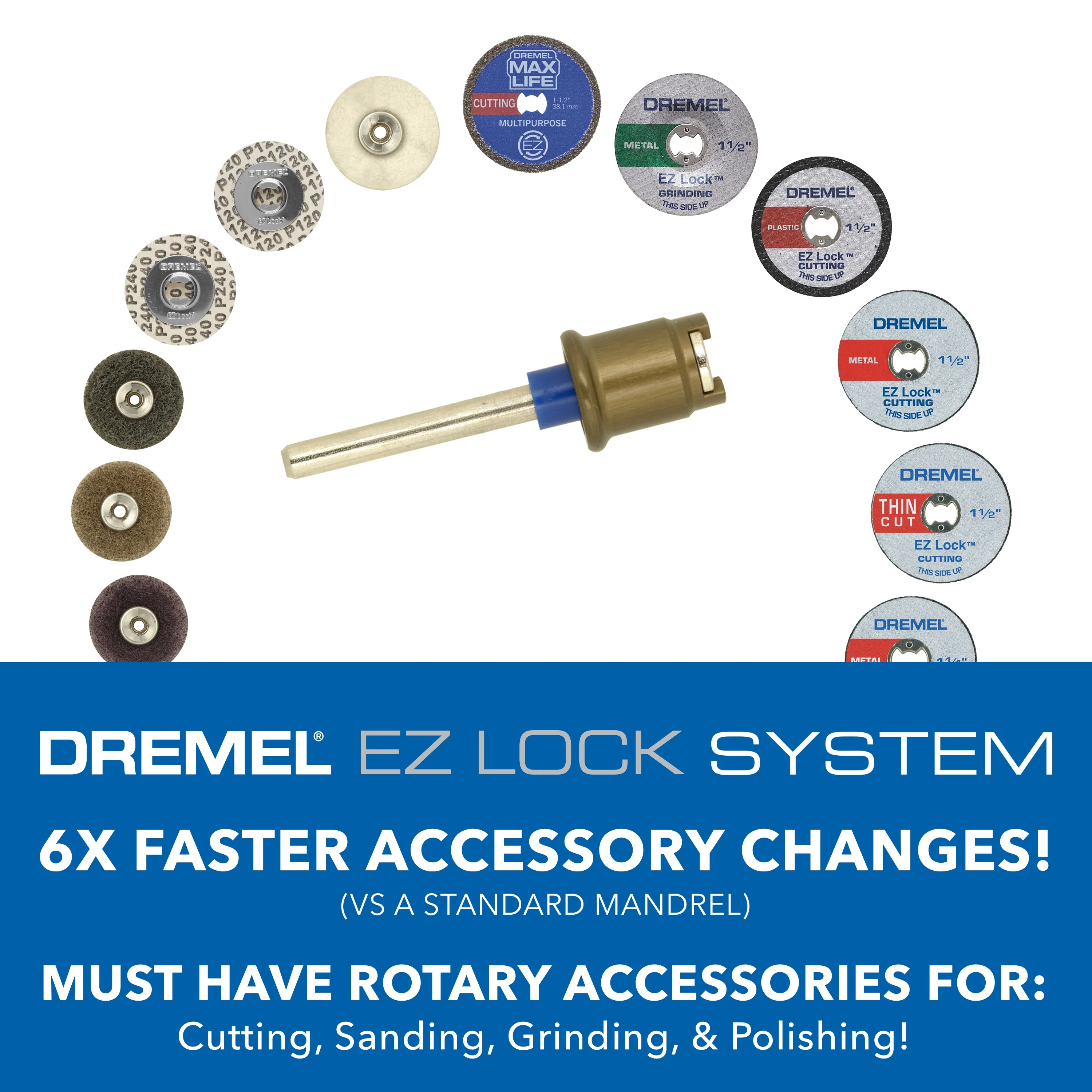 Dremel EZ727-01 18 pc. EZ Lock⢠Sanding and Grinding Rotary Accessory Kit - Image 6
