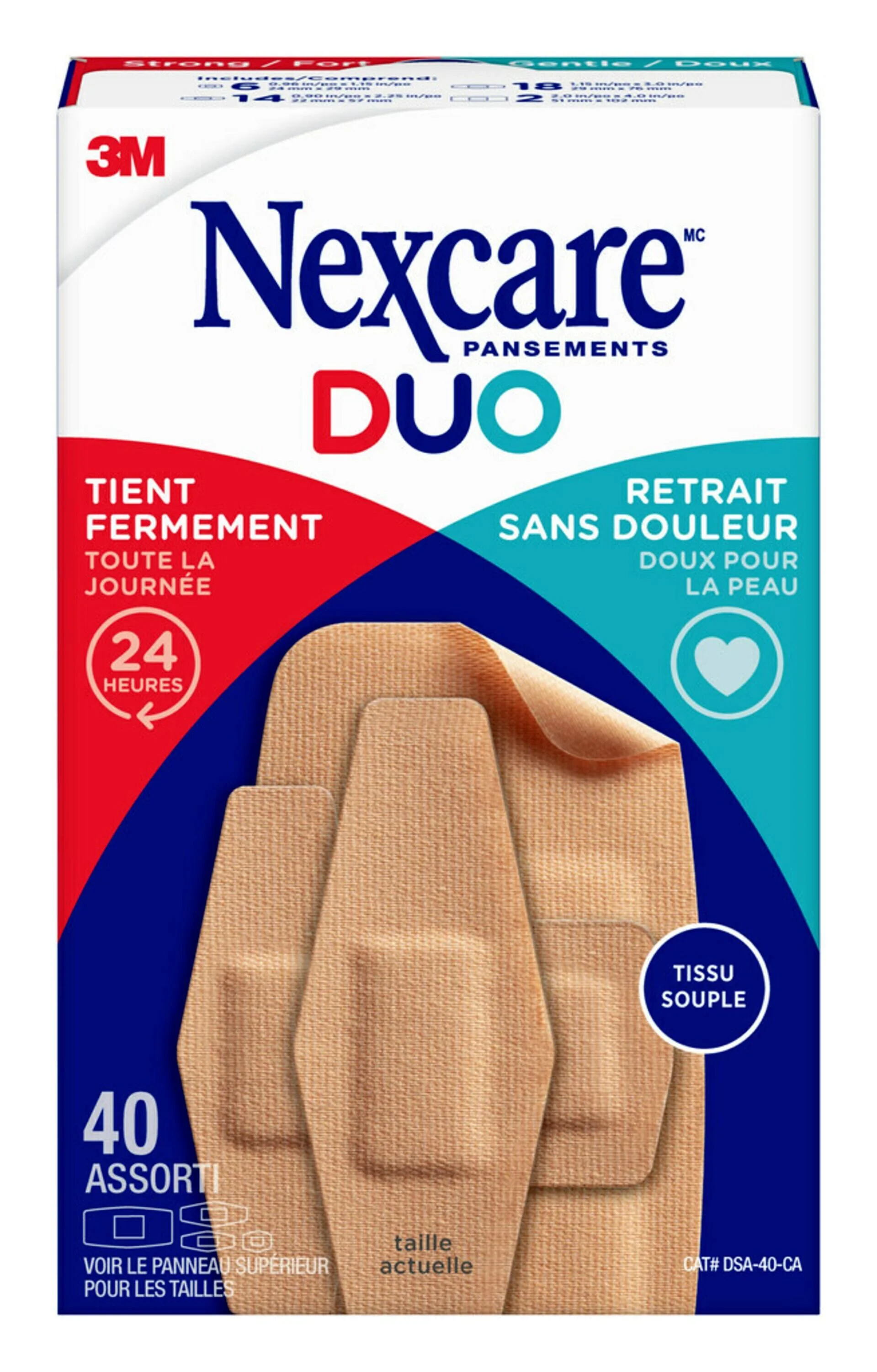Nexcare™ 40PK Assorted Size Duo Bandages - Image 3
