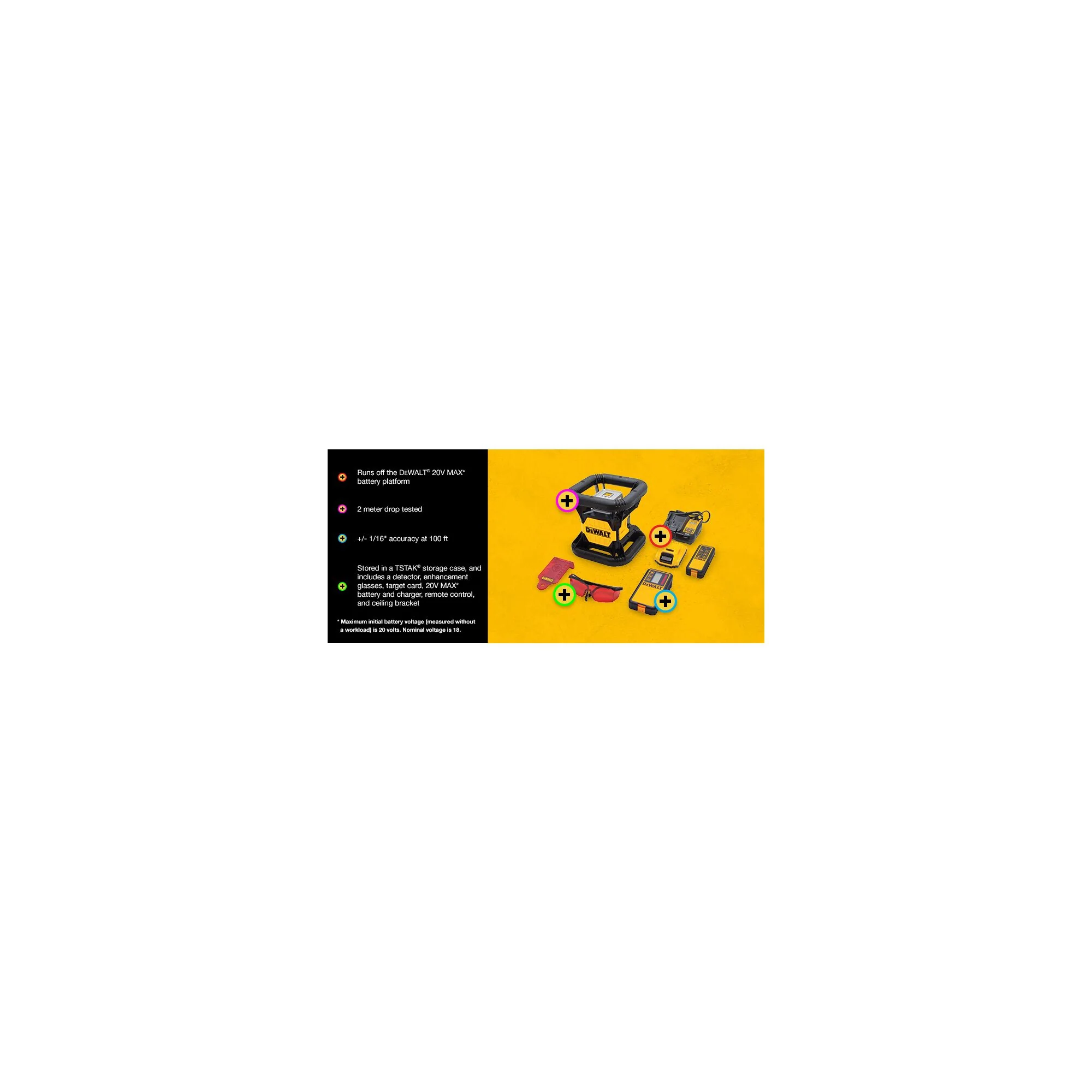 DeWalt 20V MAX Red Rotary Tough Laser Kit - Image 12