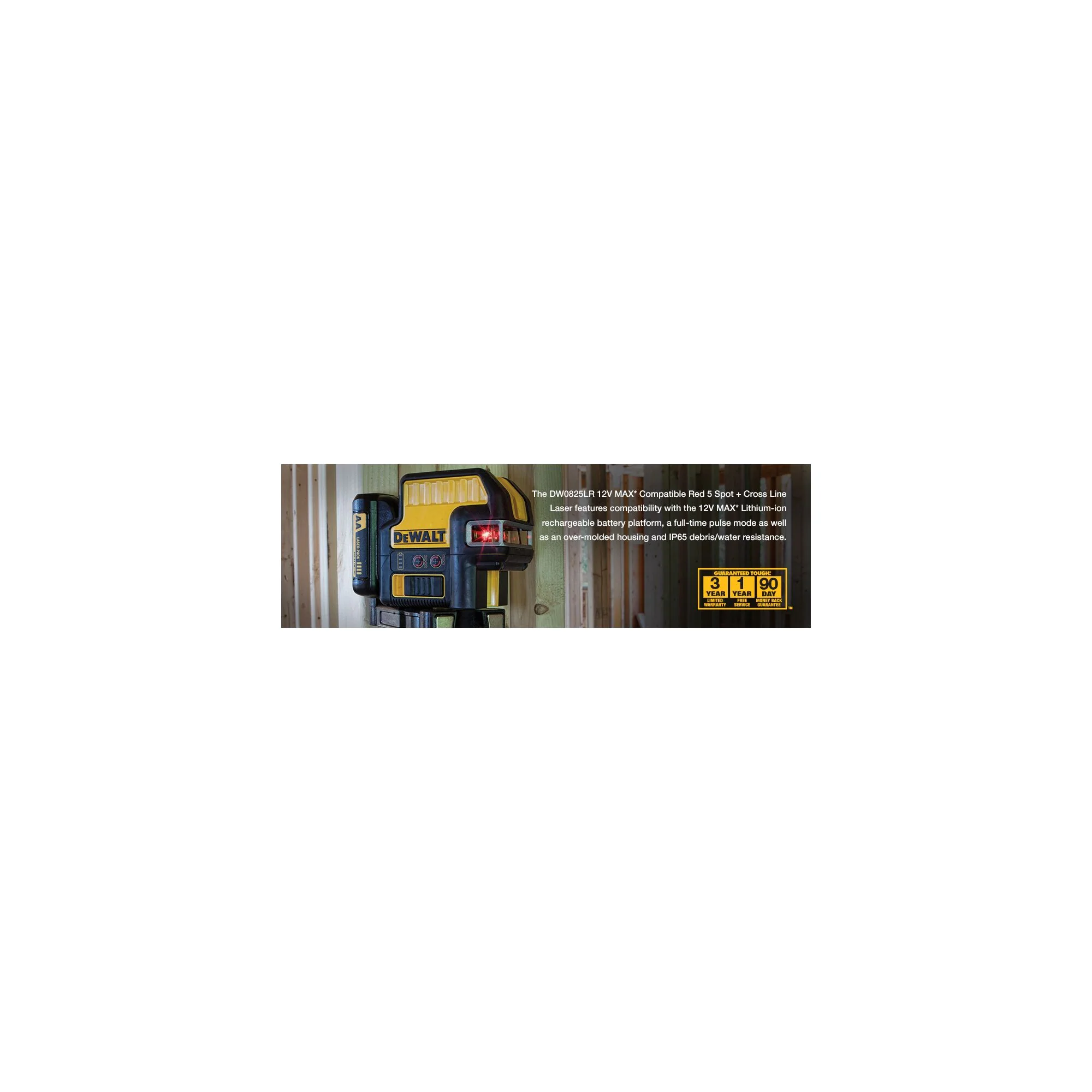 DeWalt 12V MAX 5-Spot + Cross Line Red Laser - Image 6