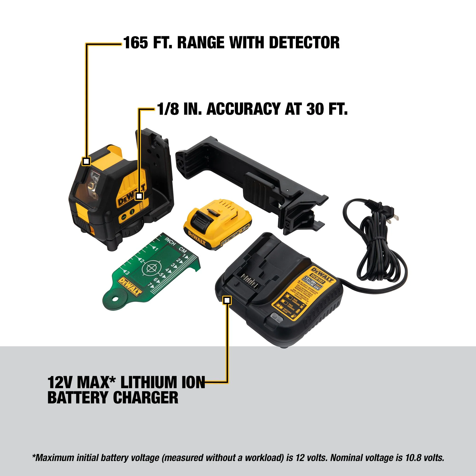 DeWalt 12V MAX Green Cross Line Laser Level - Image 14