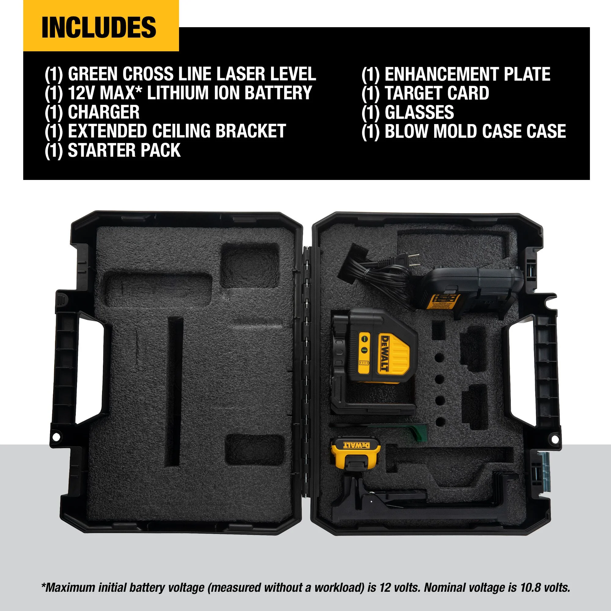 DeWalt 12V MAX Green Cross Line Laser Level - Image 8