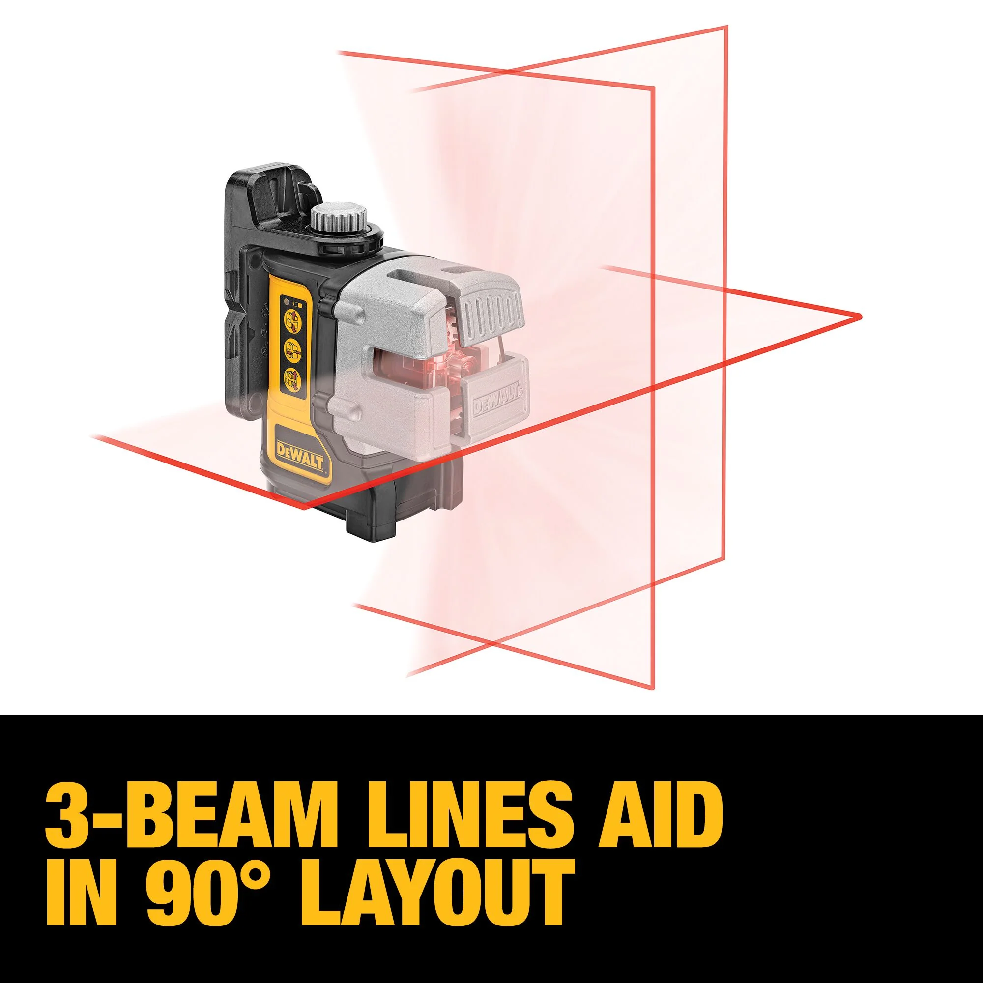 DeWalt Self-Leveling Red Beam 3 Line Laser - Image 7
