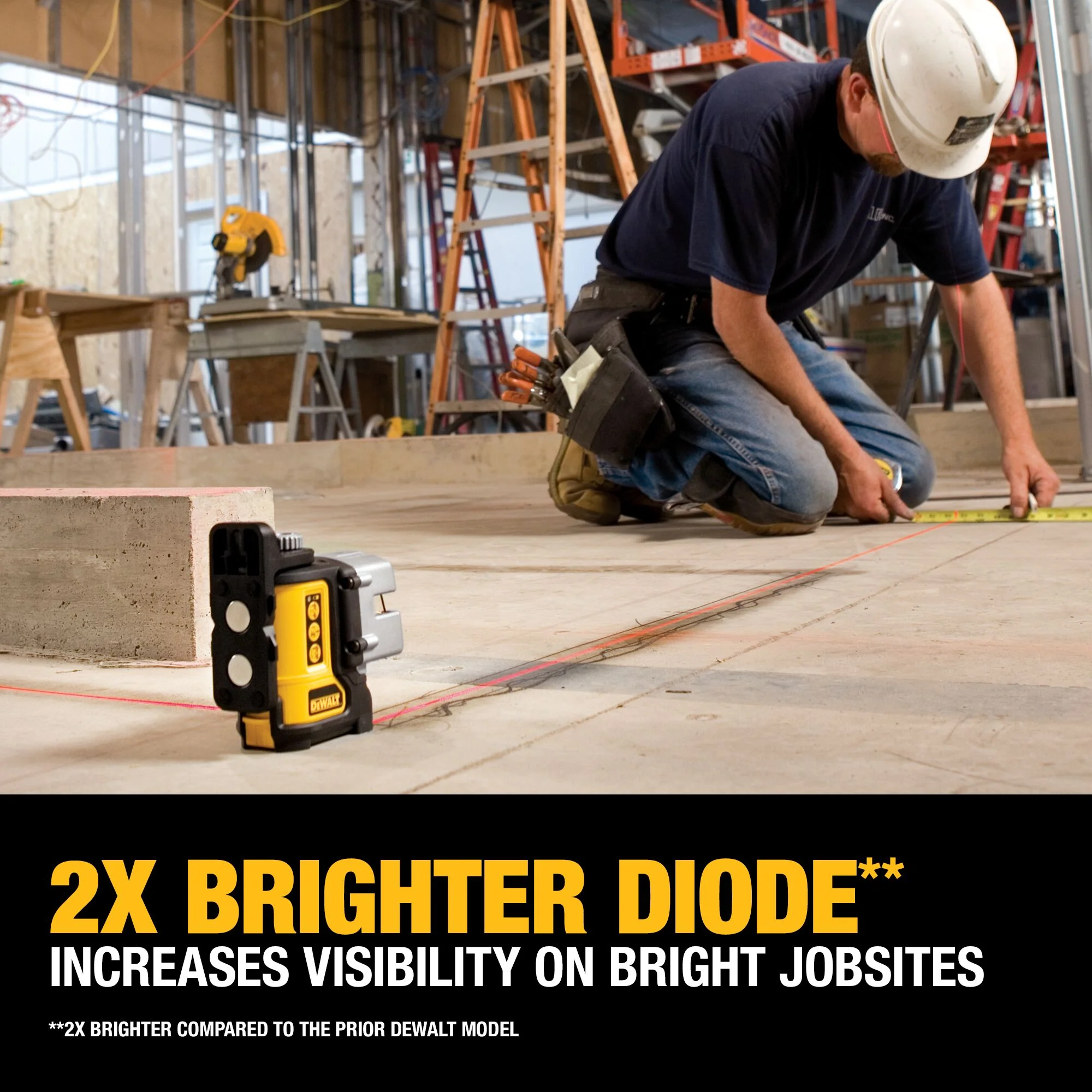 DeWalt Self-Leveling Red Beam 3 Line Laser - Image 8