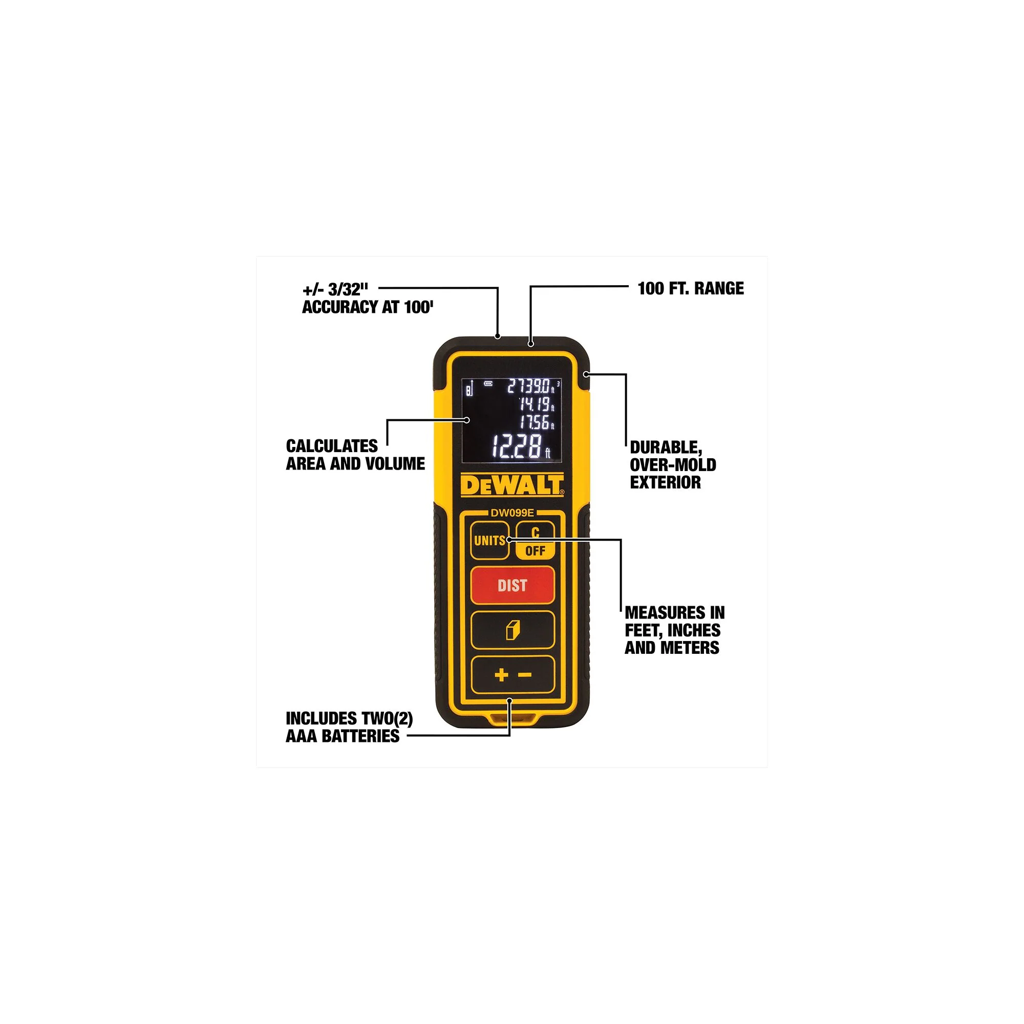 DeWalt 100ft Laser Distance Measurer - Image 11