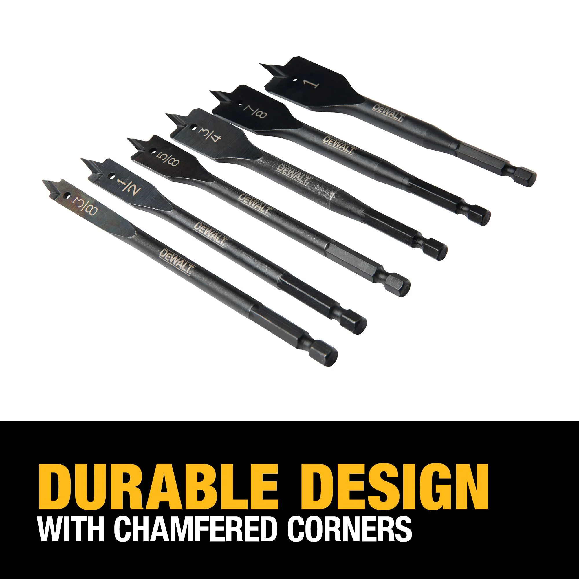 DeWalt 6 pc. Heavy Duty Spade Bit Set - Image 10