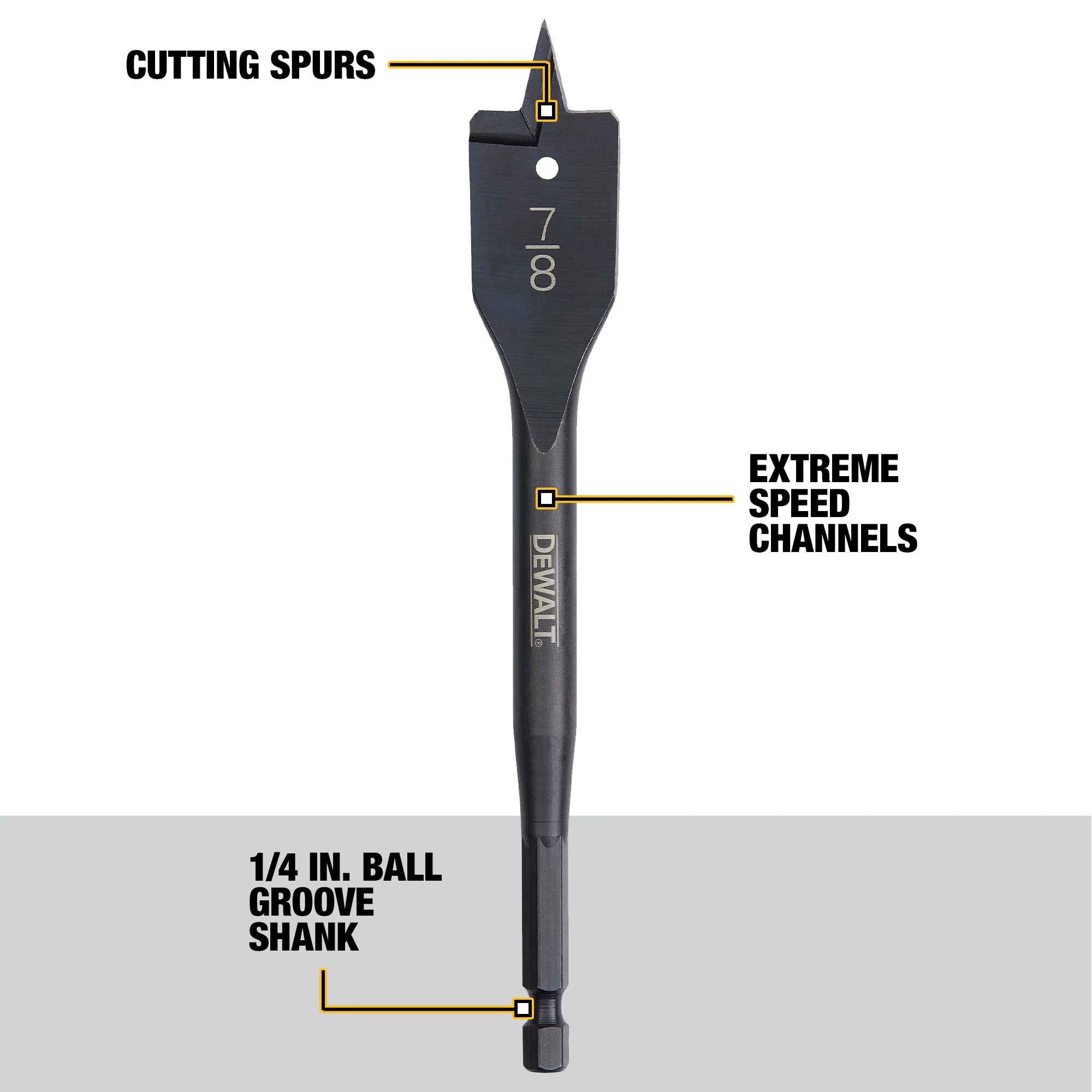 DeWalt 6 pc. Heavy Duty Spade Bit Set - Image 12