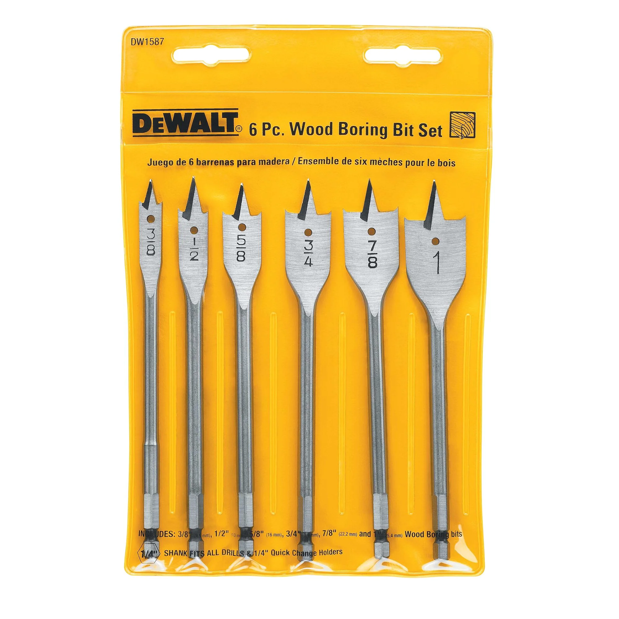 DeWalt 6 pc. Heavy Duty Spade Bit Set - Image 6