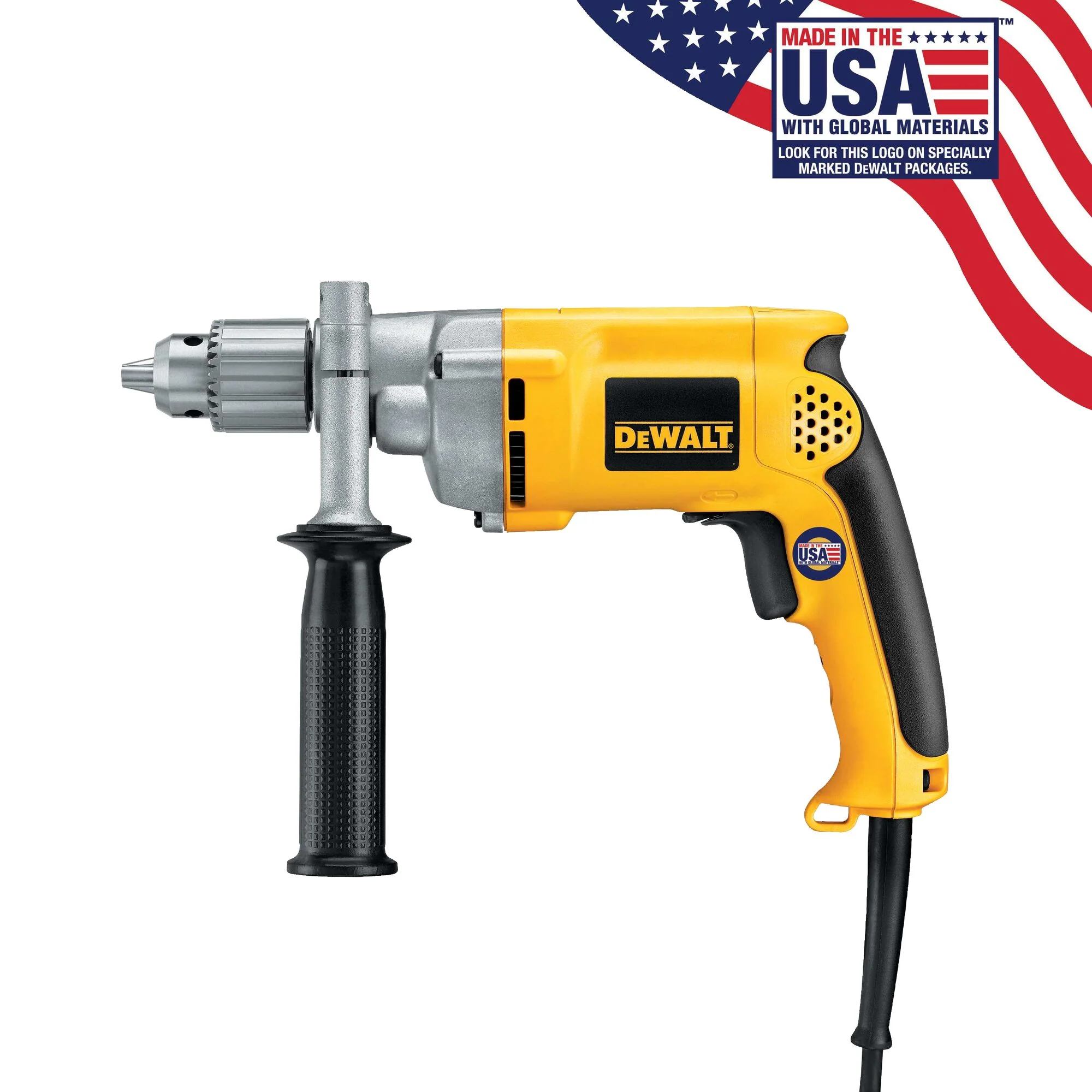 DeWalt 1/2" 850 RPM VSR Corded Power Drill- Grounded - Image 11