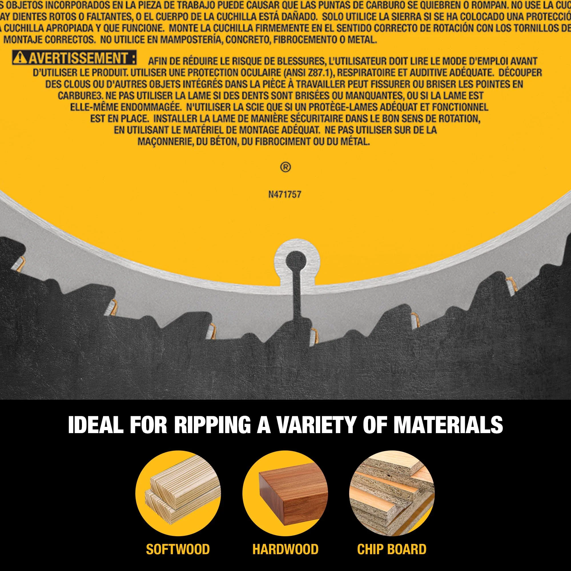 DeWalt 12" 32T/80T Mitre Saw Blade Combo Pack - Image 10