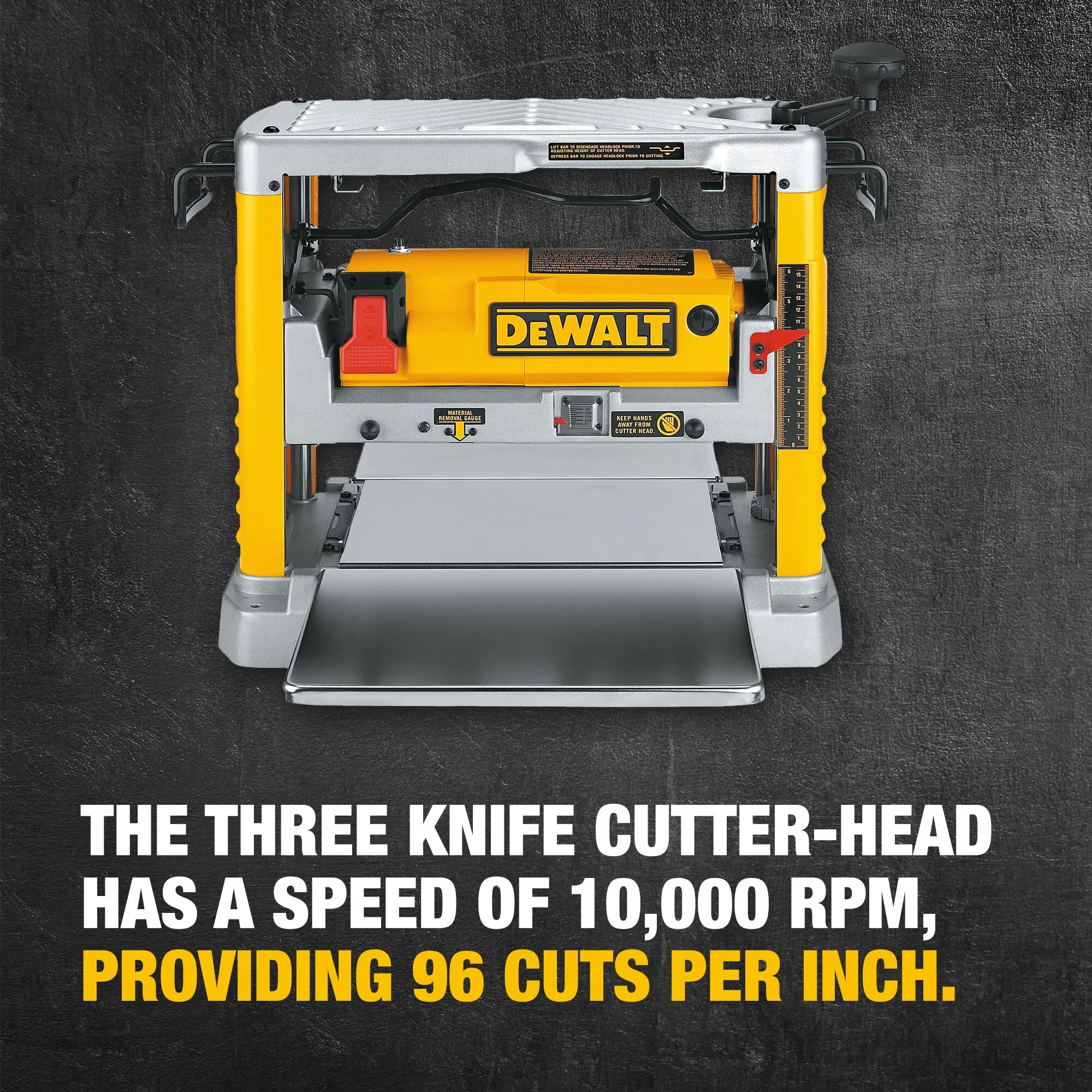 DeWalt 12-1/2" Thickness Planer w/ Three Knife Cutter-Head - Image 16