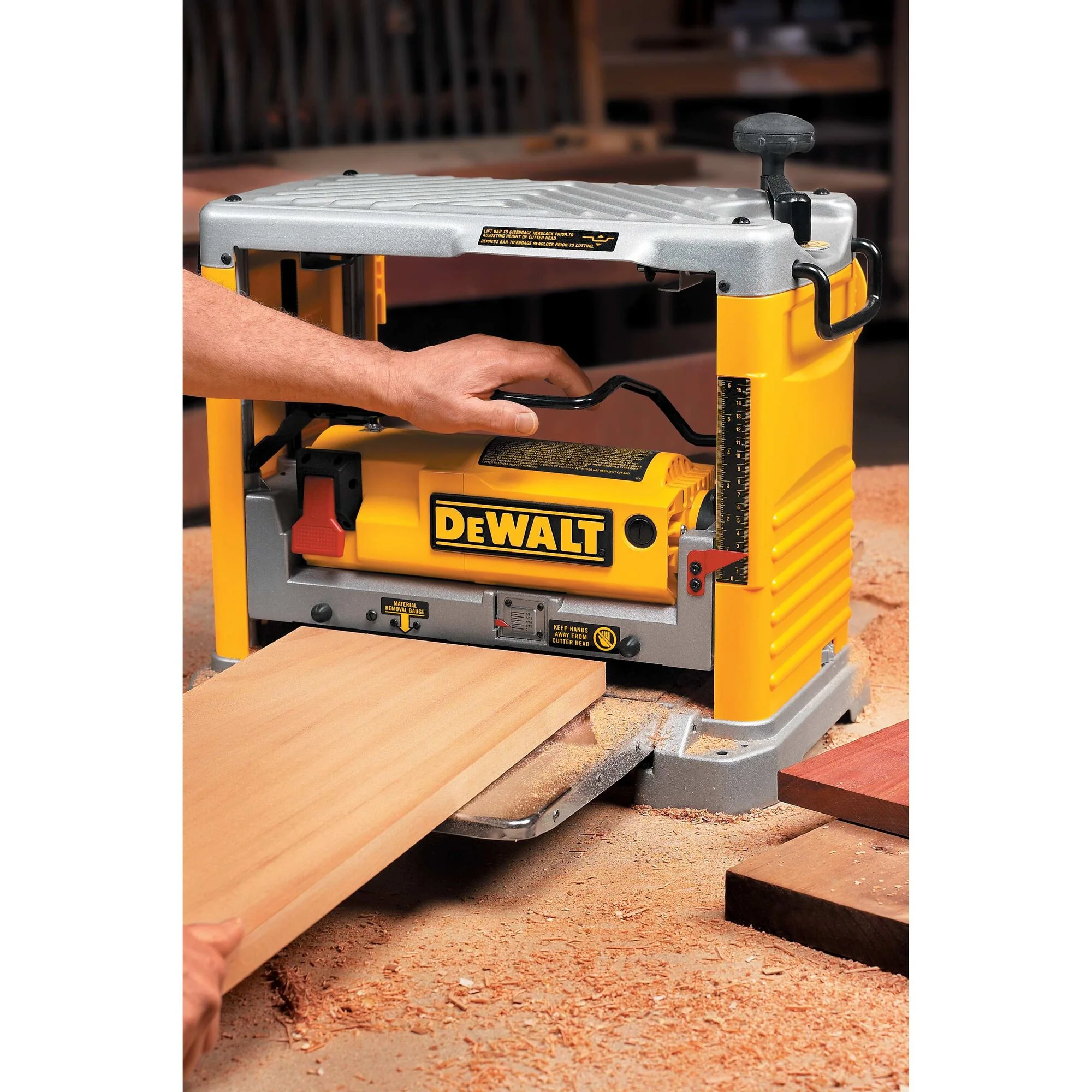 DeWalt 12-1/2" Thickness Planer w/ Three Knife Cutter-Head - Image 5