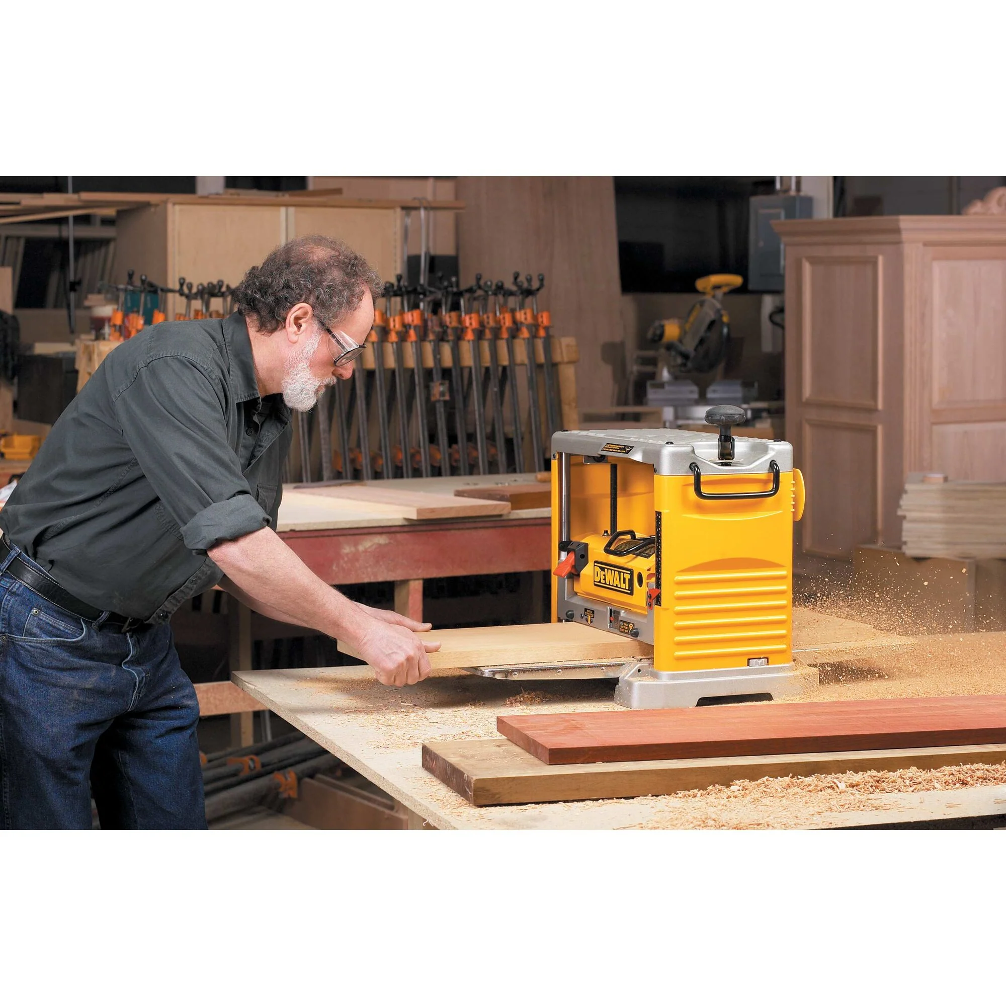 DeWalt 12-1/2" Thickness Planer w/ Three Knife Cutter-Head - Image 8