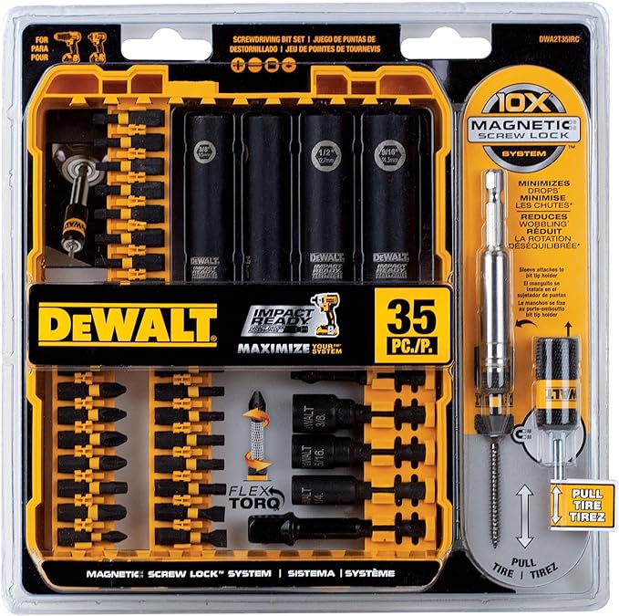 DeWalt FlexTorq® IMPACT READY® 35 pc. Screwdriving Bit Set w/ ToughCase®+ System - Image 2