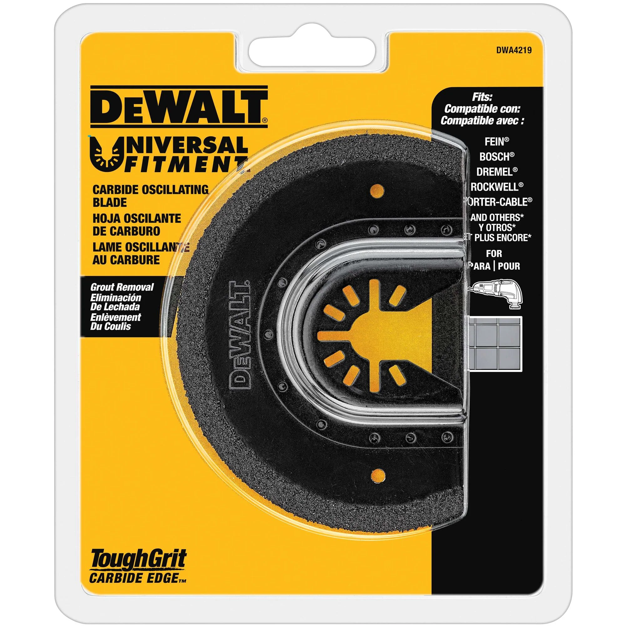 DeWalt Carbide Grout Removal Oscillating Blade - Image 2